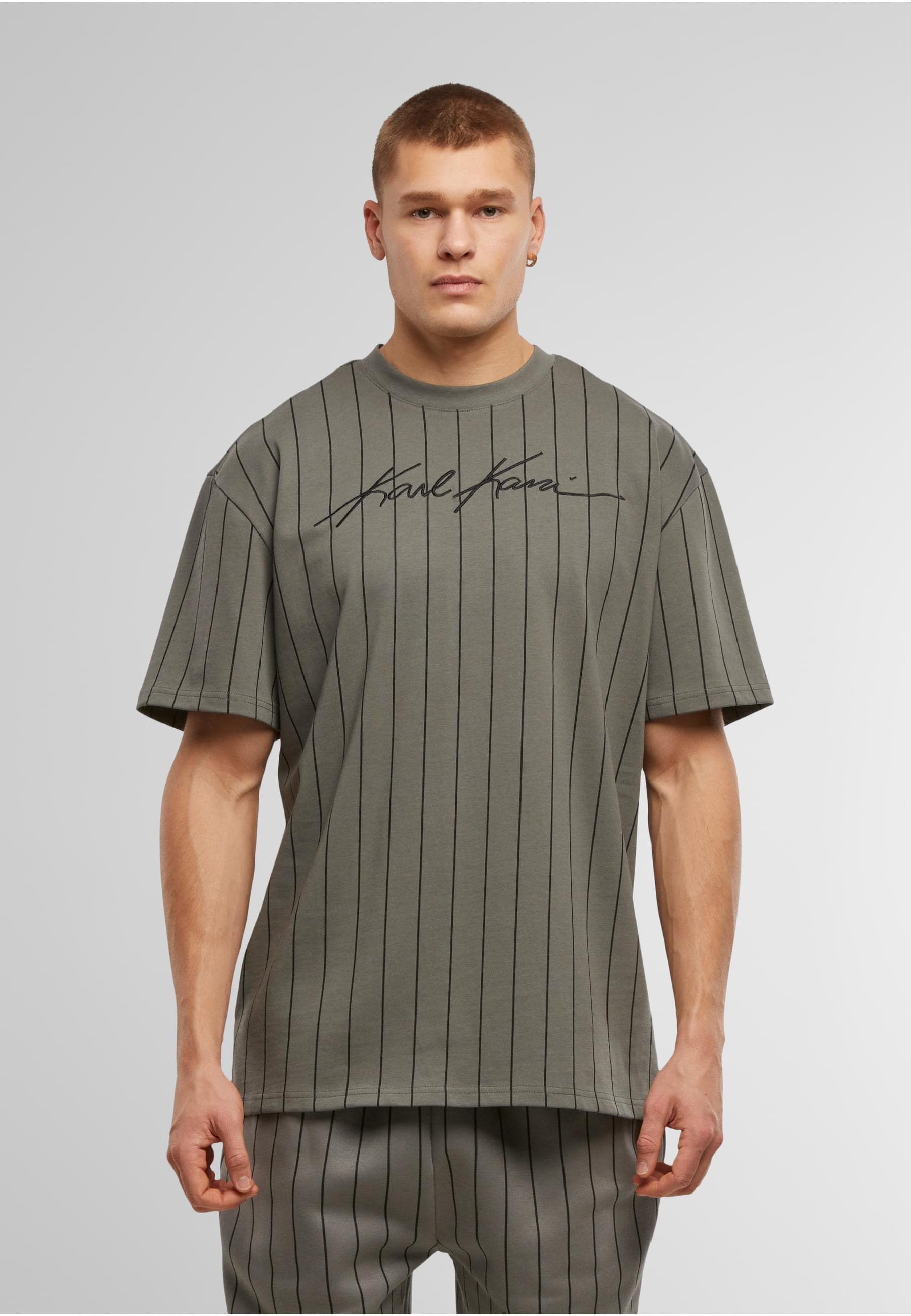 Karl Kani T-Shirt »Karl Kani Autograph Pinstripe Jersey Boxy T-Shirt«, (1 tlg.)