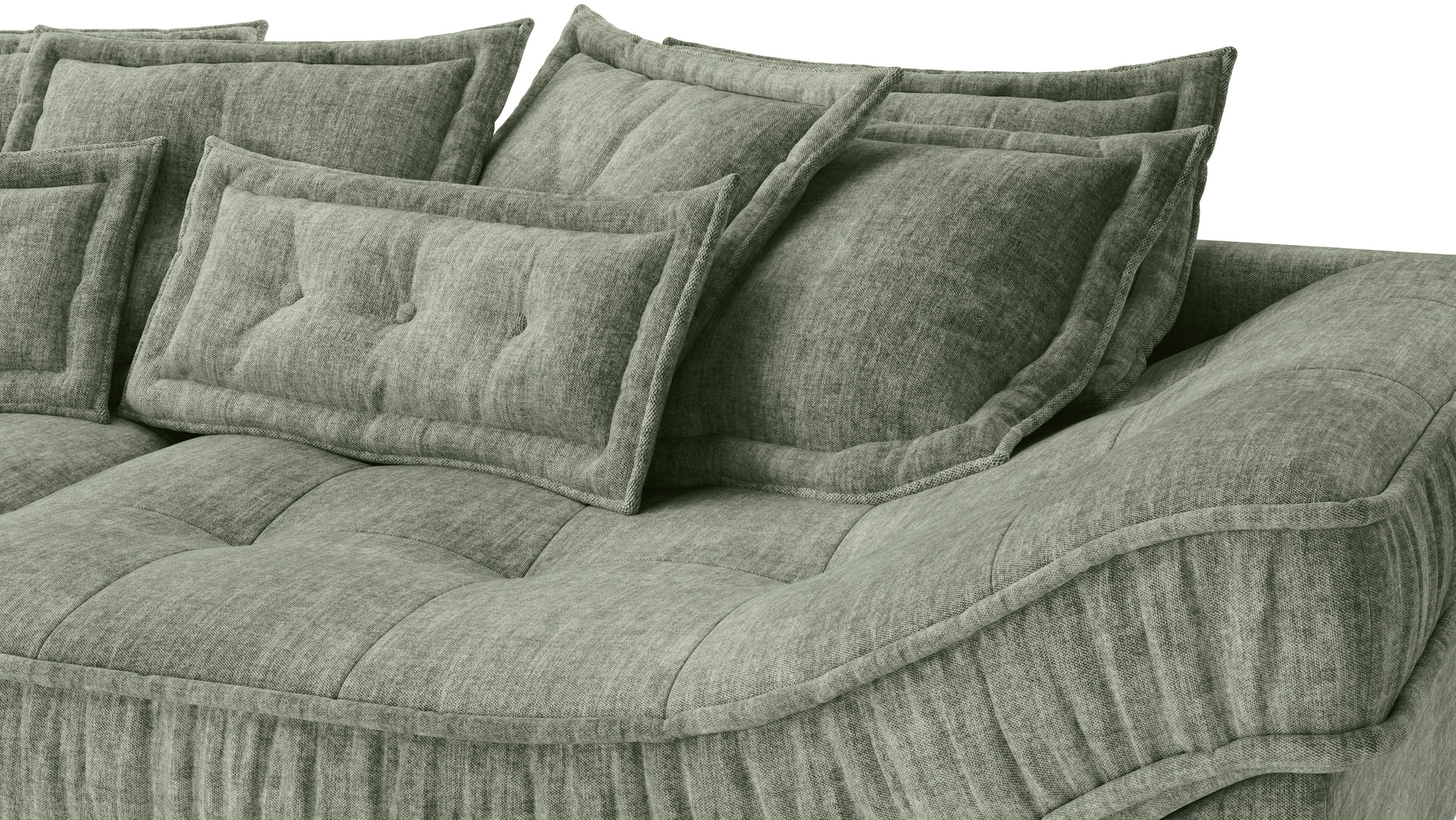 Mr. Couch Ecksofa »Diwan II DuraFlex L-Form«, DuraFlex-Kaltschaumpolsterung, bis 140 kg, 4 Bezugsqualitäten