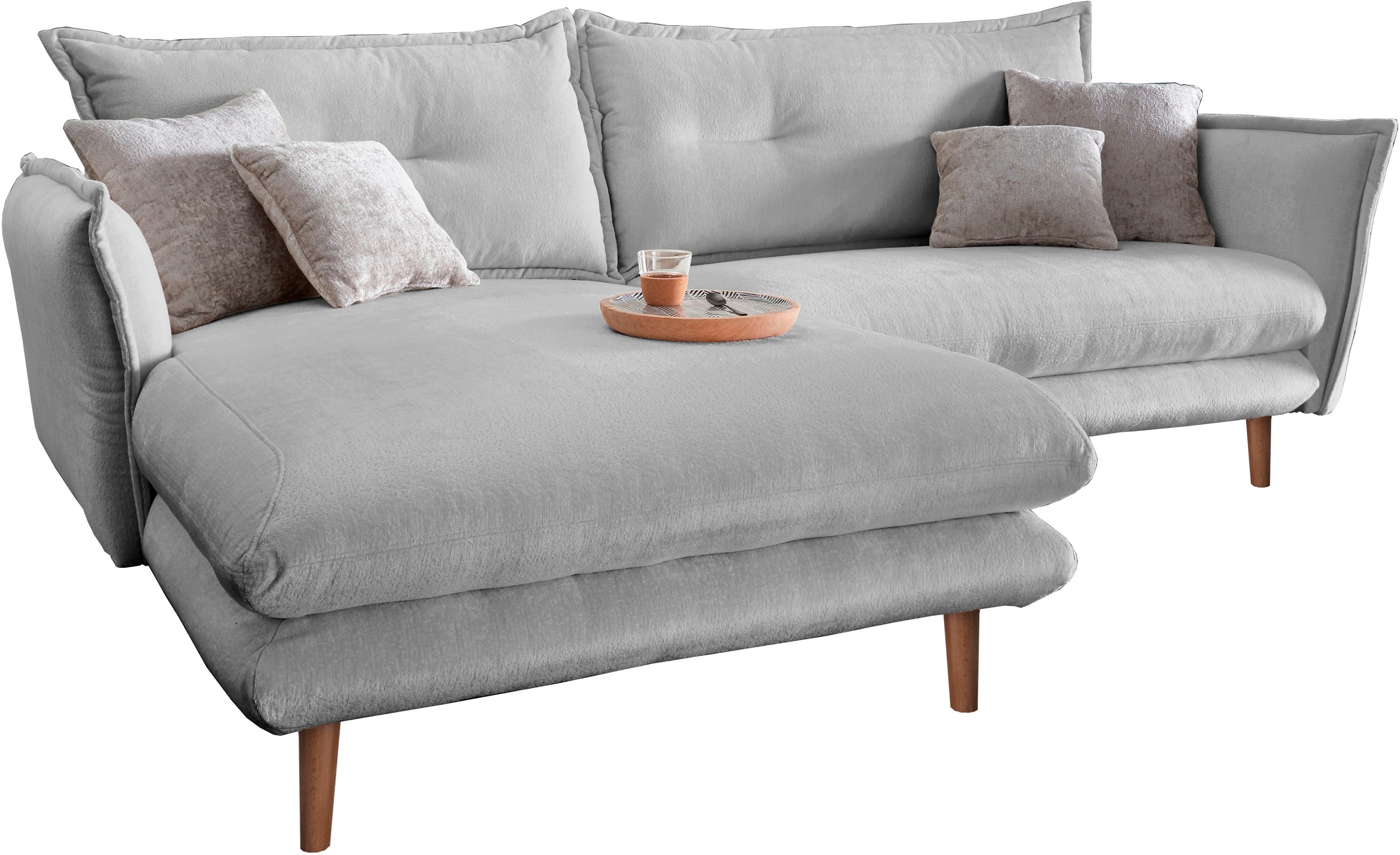 INOSIGN Ecksofa "Lazio modern und bequem, schmale Armlehnen, tolle Detailve günstig online kaufen
