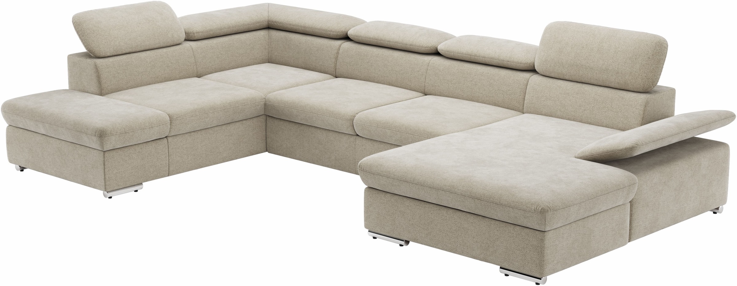 Thumbnail - sit&more Wohnlandschaft "Valantine U-Form, B: 349 cm" mit Arm- & Kopfteilverstellung, optional mit Bettfunktion