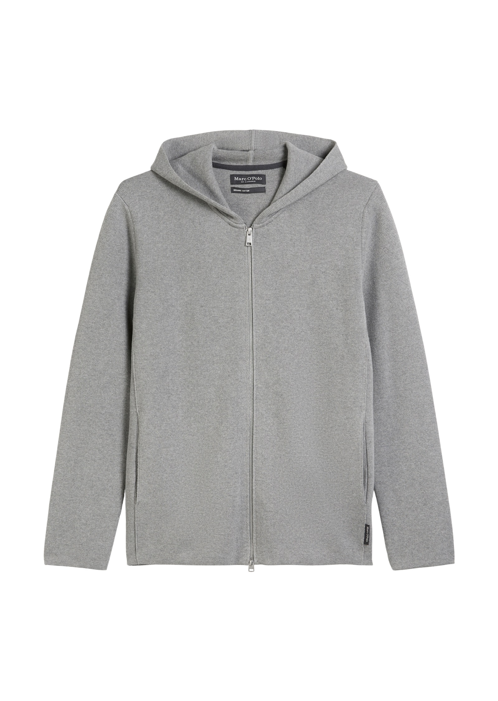 Marc O'Polo Kapuzenstrickjacke, mit Zwei-Wege-Reißverschluss