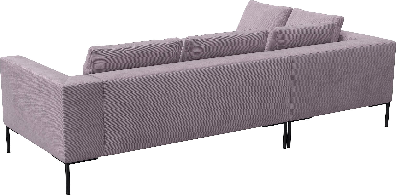 FLEXLUX Ecksofa »Loano, superbequemer Sitzkomfort durch Kaltschaum im Sitz«, modernes Sofa, frei im Raum stellbar, lose Kissen, L-Form