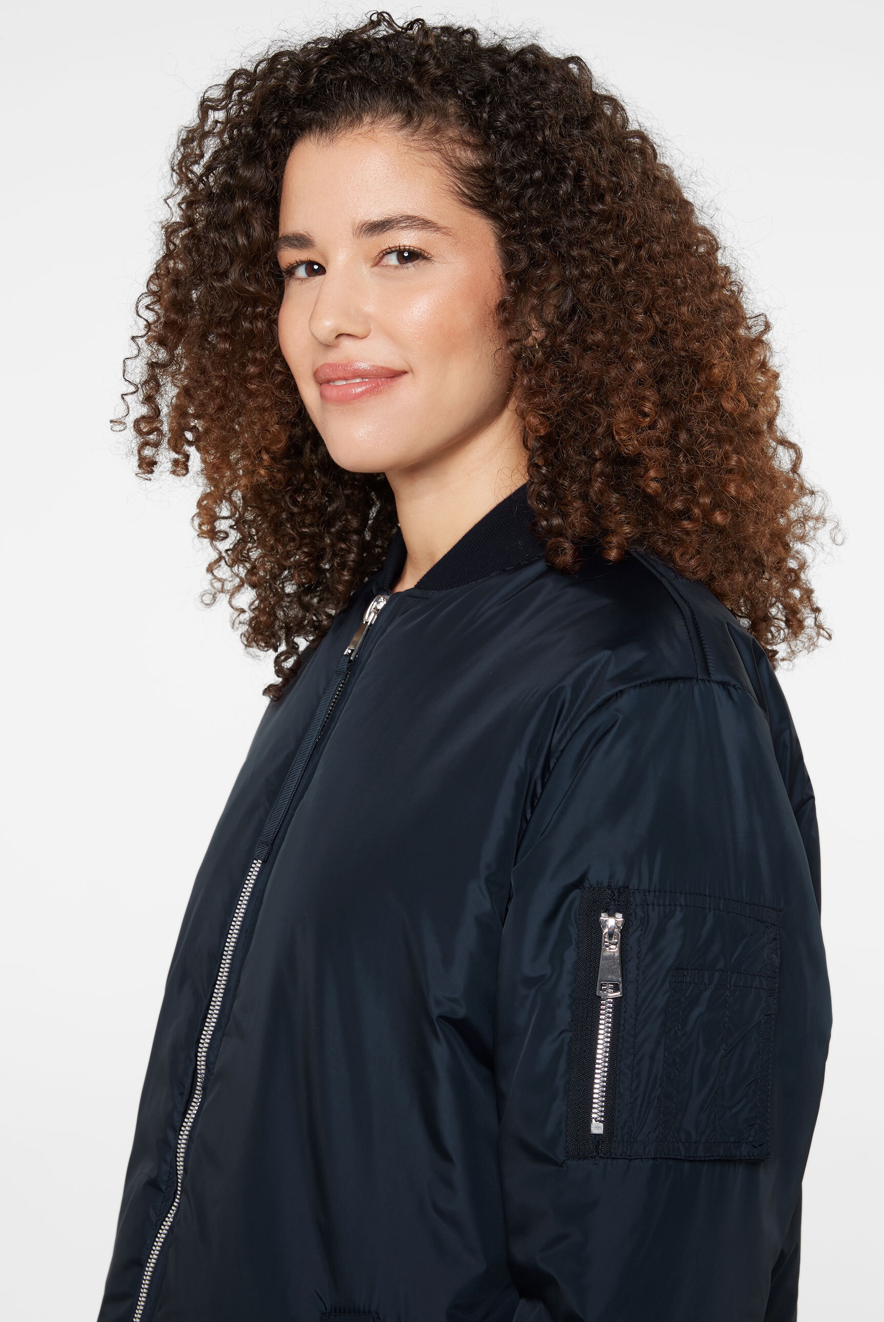 SENSES.THE LABEL Langjacke, ohne Kapuze, mit Two-Way-Zipper