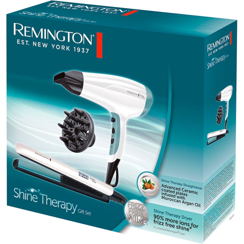 Remington Haartrockner »Shine Therapy S8500GP Geschenk-Set«, 2300 W, 2 Aufsätze