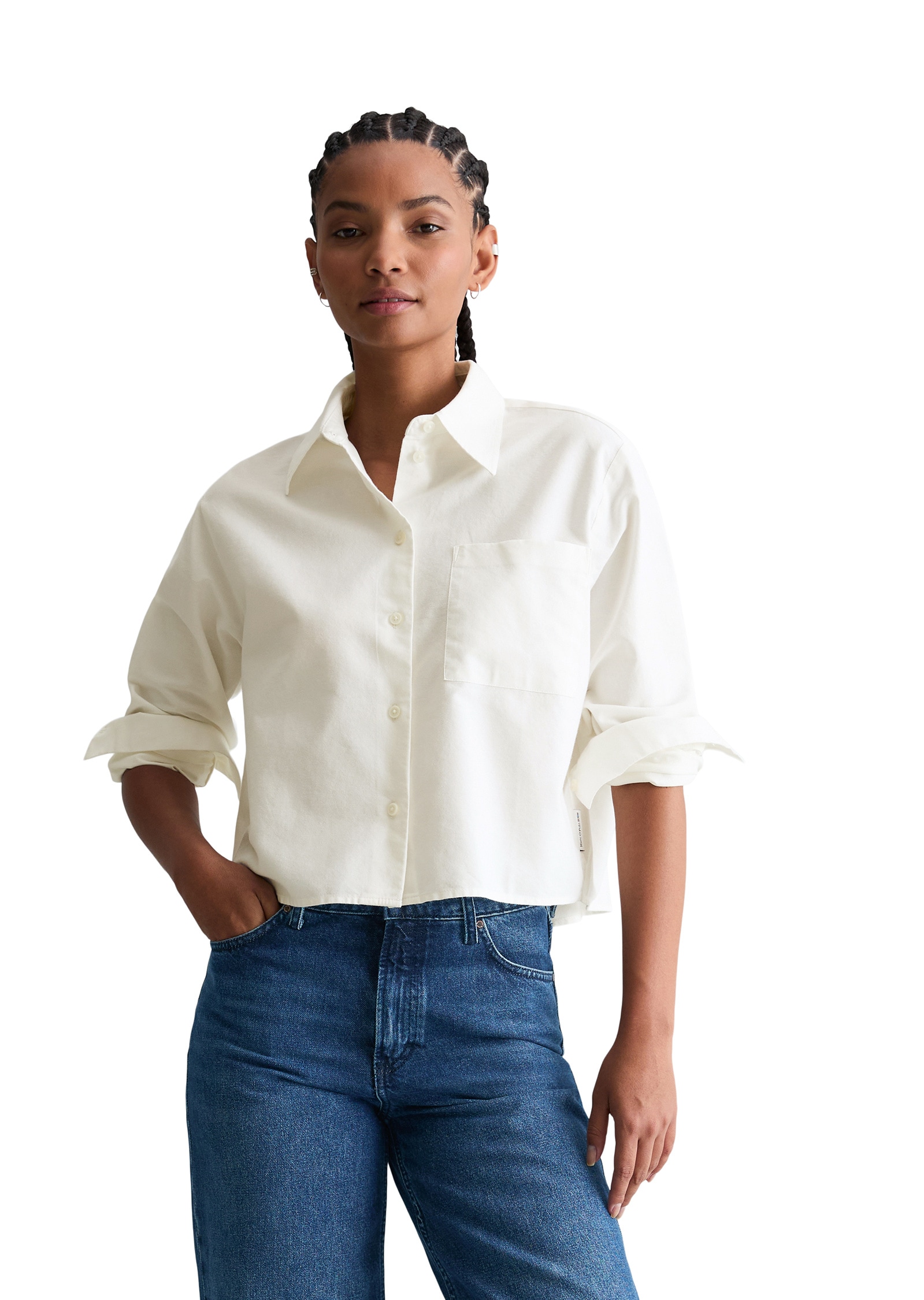 Marc OPolo DENIM Langarmbluse "aus Organic Cotton" günstig online kaufen