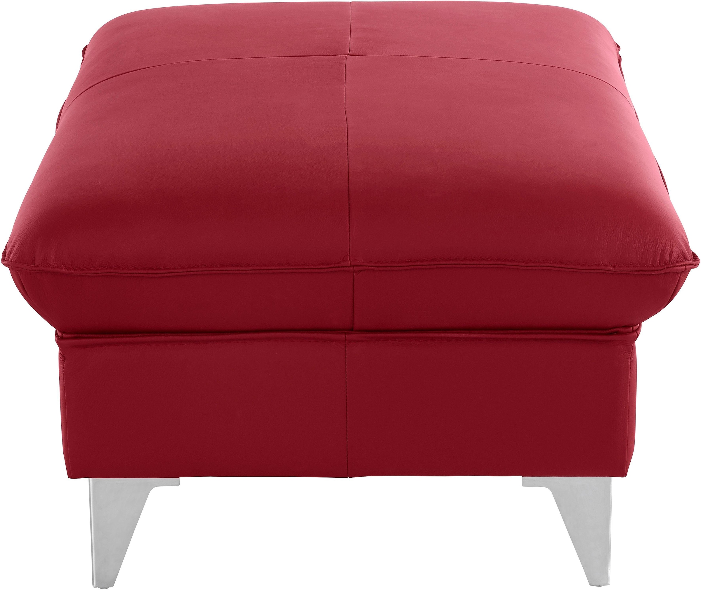 COTTA Polstergarnitur »Caluso L-Form«, Set bestehend aus: Ecksofa mit Kopfteilverstellung & Hocker