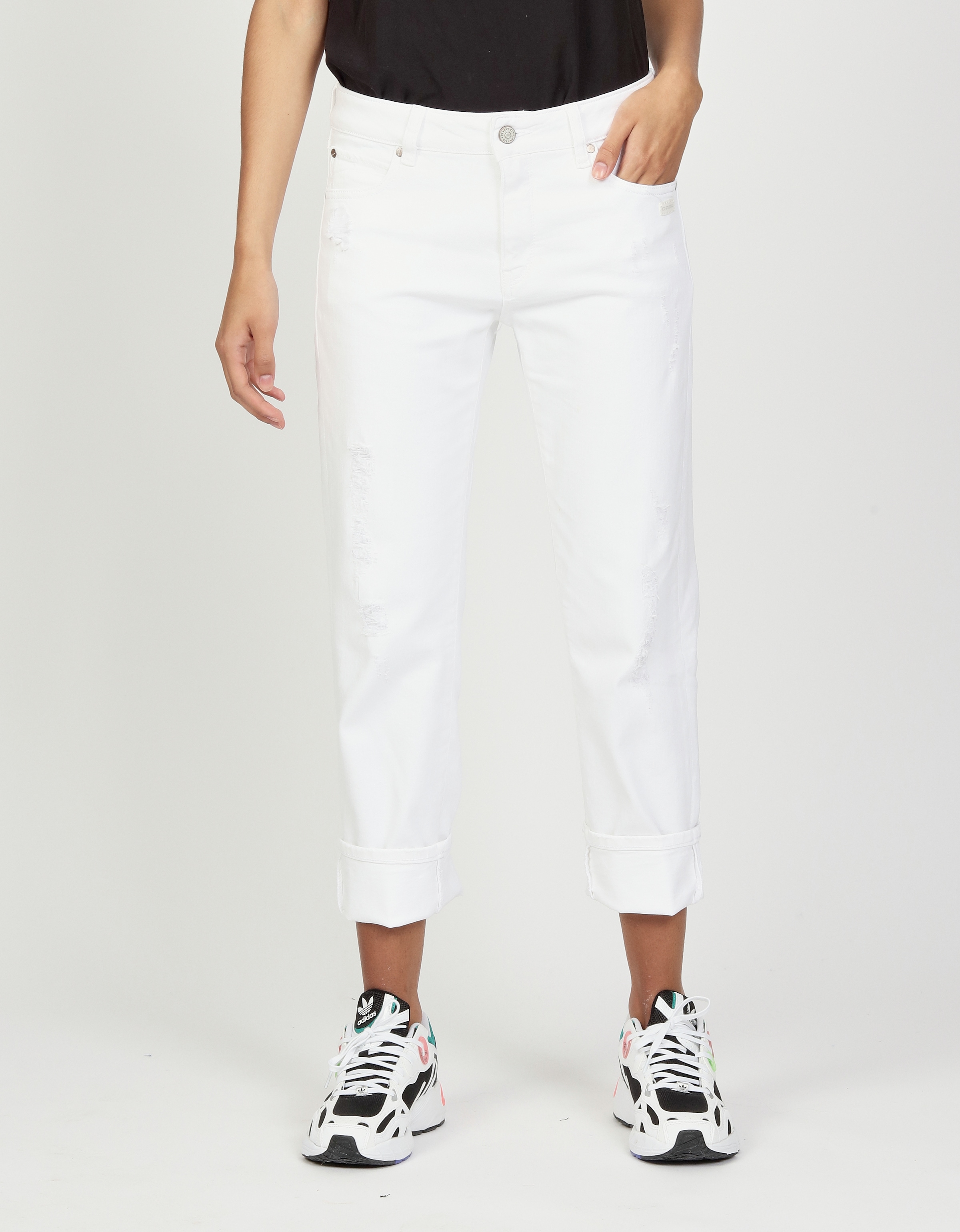 GANG "94NADIA" 5-Pocket Style mit Reißverschluss und Knopf günstig online kaufen