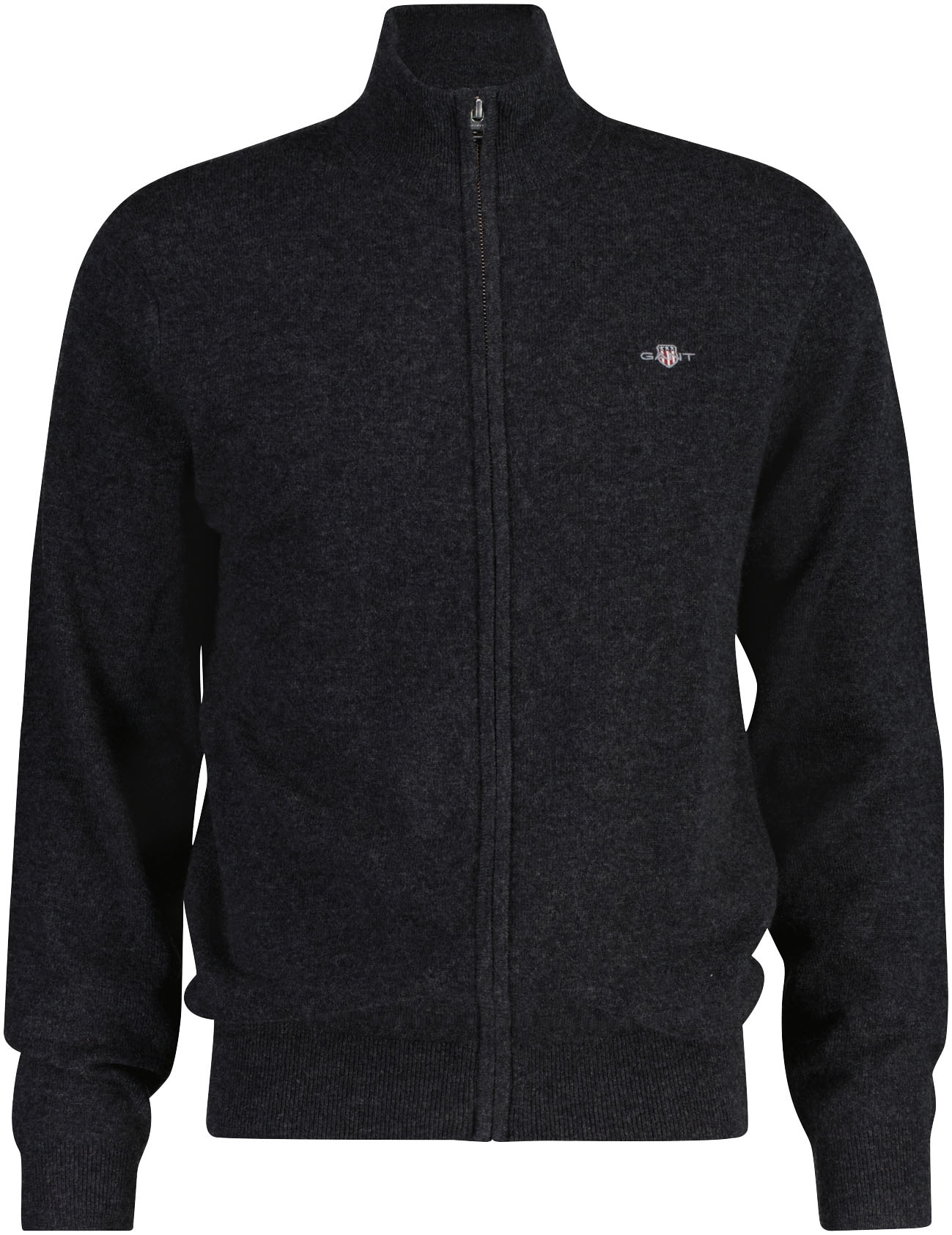 Gant Strickjacke "EXTRAFINE LAMBSWOOL ZIP CARDIGAN" mit Logostickerei günstig online kaufen
