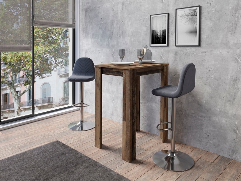 bestellen Bartisch | Gestell MCA Tischplatte mit furniture »Zarina«, Edelstahl Glaskeramik BAUR mit Bartisch