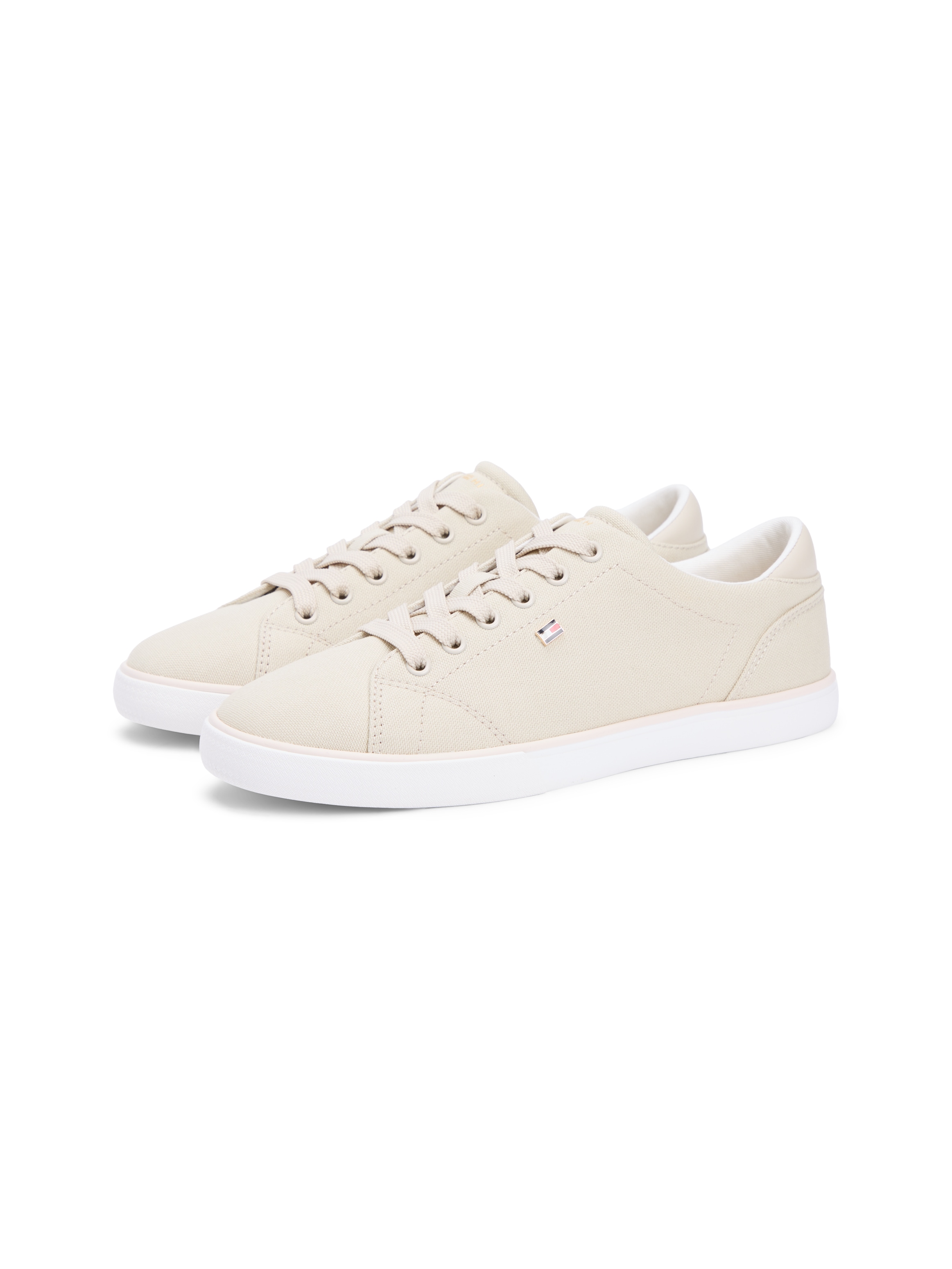 Tommy Hilfiger Plateausneaker "TH LOW PROFILE VULC CANVAS" Halbschuh, Schnü günstig online kaufen