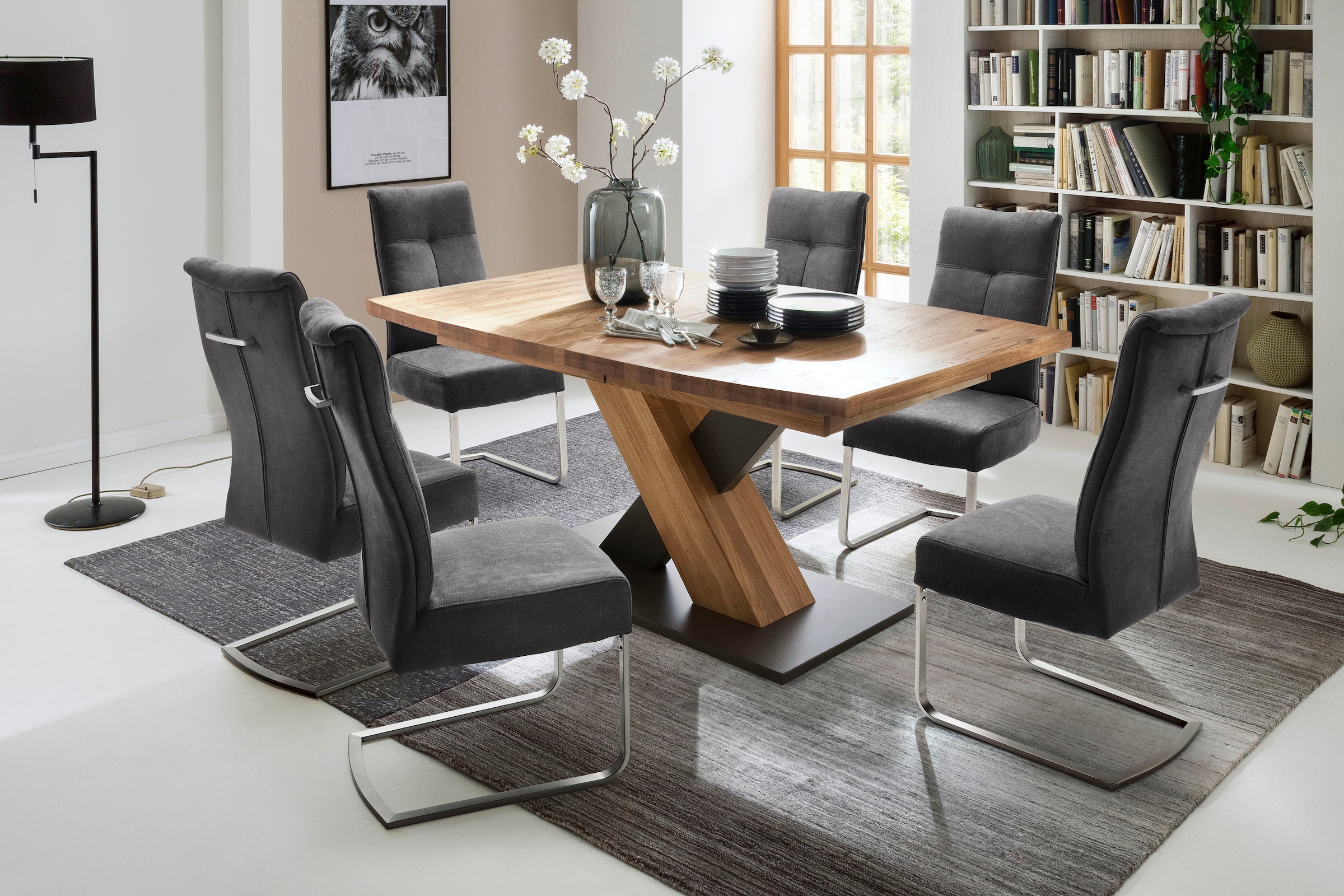 MCA furniture 4-Fußstuhl »Xativa«, 2 cm Nivellierung, mit St., 49 BAUR | Komfortsitzhöhe 180°drehbar