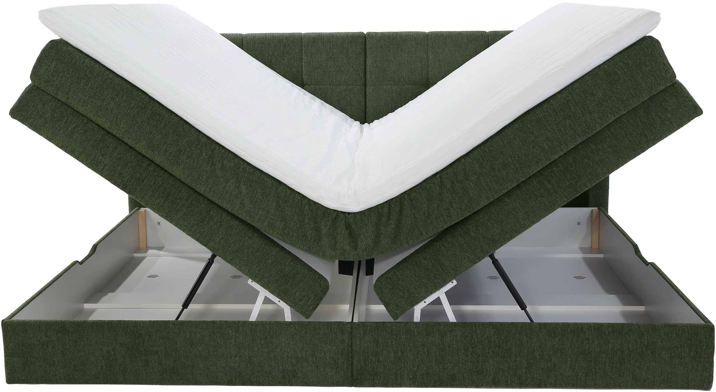 Jockenhöfer Gruppe Boxspringbett »Casa Grande in der Breite 240cm, Familienbett mit riesigem Bettkasten«, 7-Zonen-TTFK-Matratze, KS-Topper, verschiedene Härtegrade wählbar
