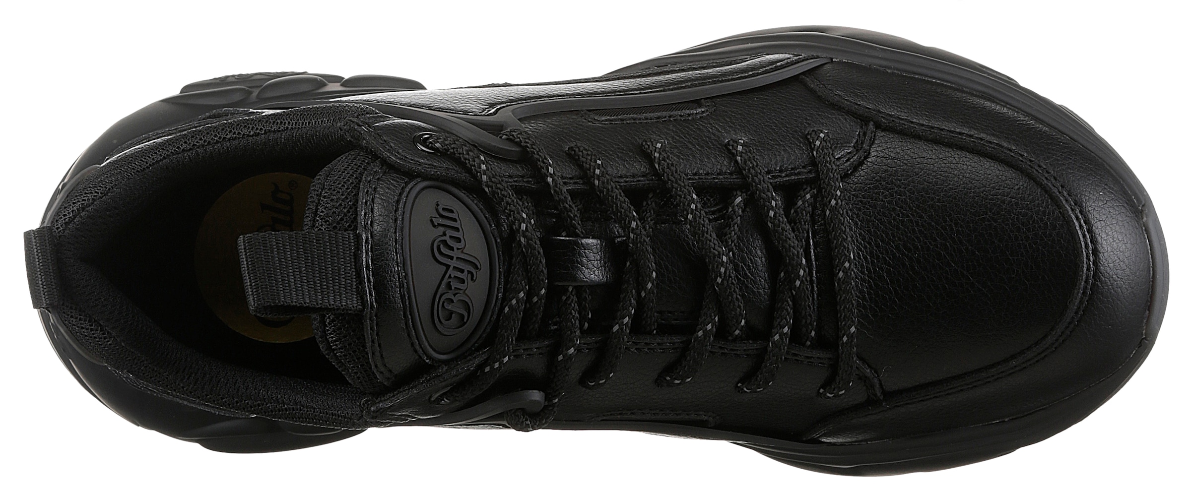 Buffalo Plateausneaker »BINARY«, Halbschuh, Schnürschuh, Chunky Sneaker in monochromer Optik