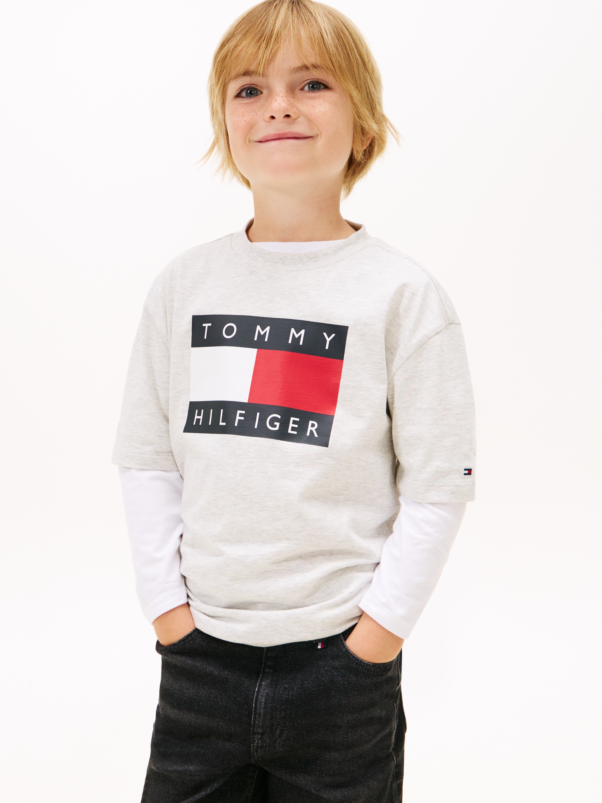Tommy Hilfiger T-Shirt Regular fit, für Kinder bis 16 Jahre, Print