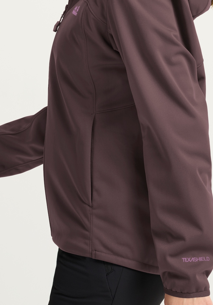 Jack Wolfskin Softshelljacke »WINDHAIN 2 HOODY W« mit wasserabweisendem und windabweisendem Obermaterial, normale Länge