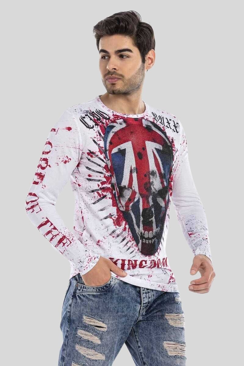 Cipo & Baxx T-Shirt »Sweatshirts«, mit Allover-Print