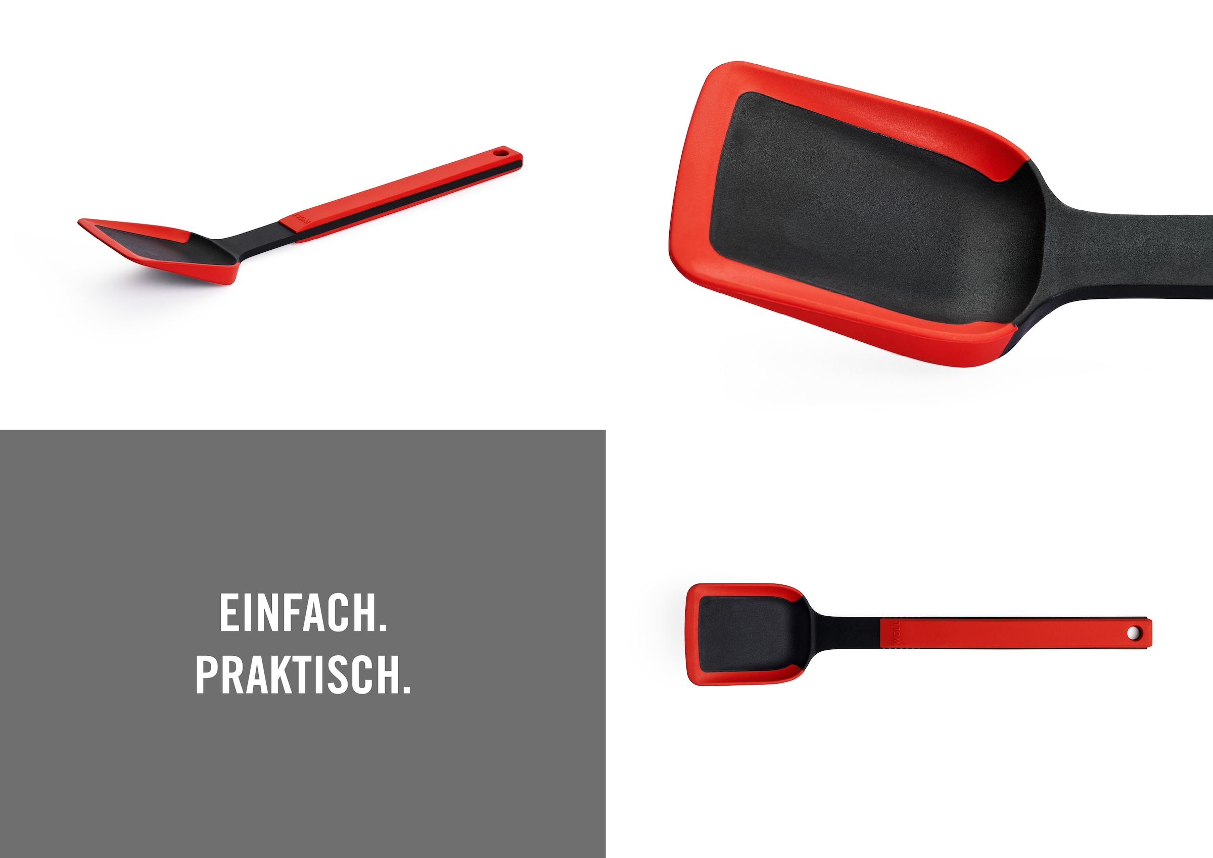 WOLL Pfannenwender »Cook it«, (1 tlg.), aus hochwertigem Kunststoff und Silikon
