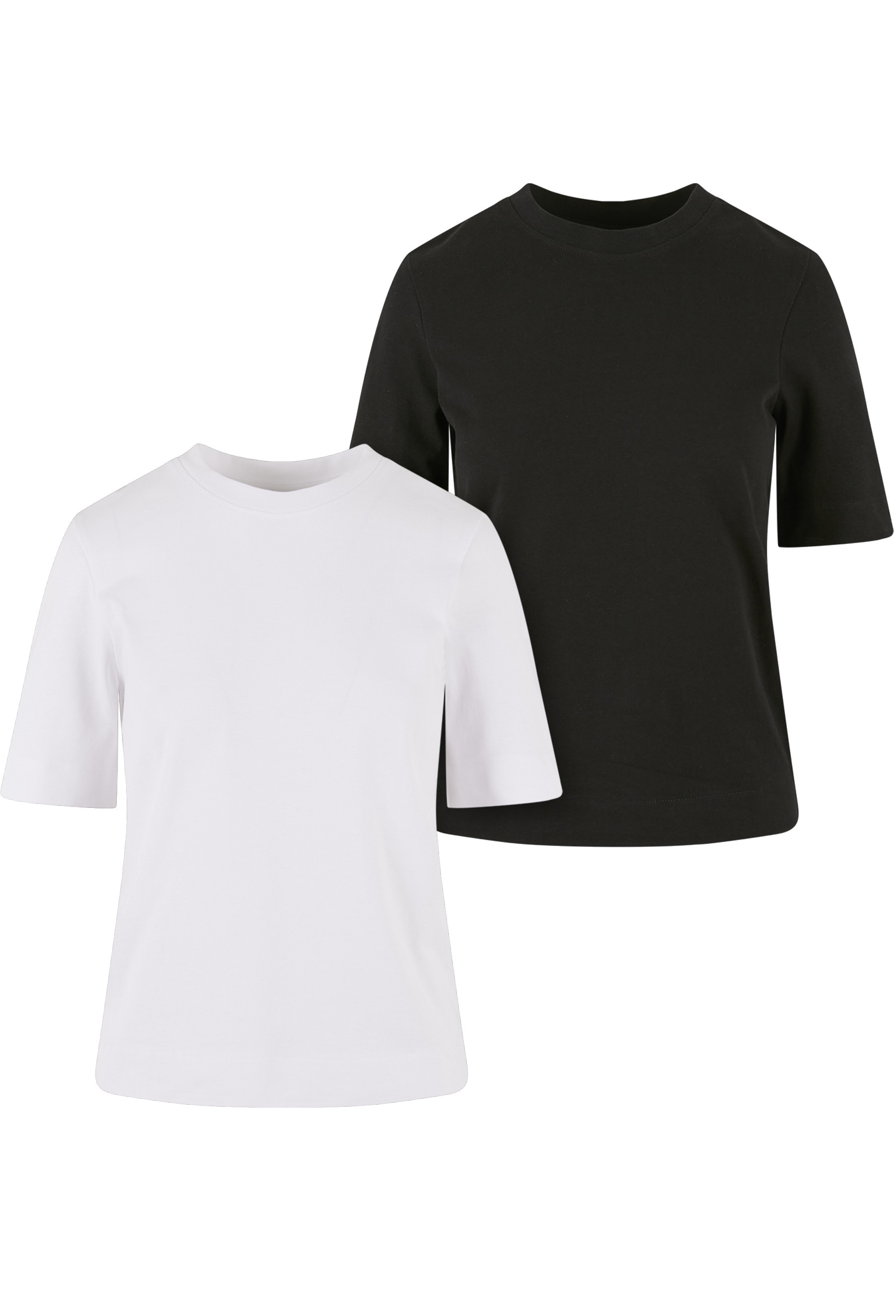 URBAN CLASSICS "Urban Classics Damen Ladies Classy Tee 2-Pack" 1 Stk.