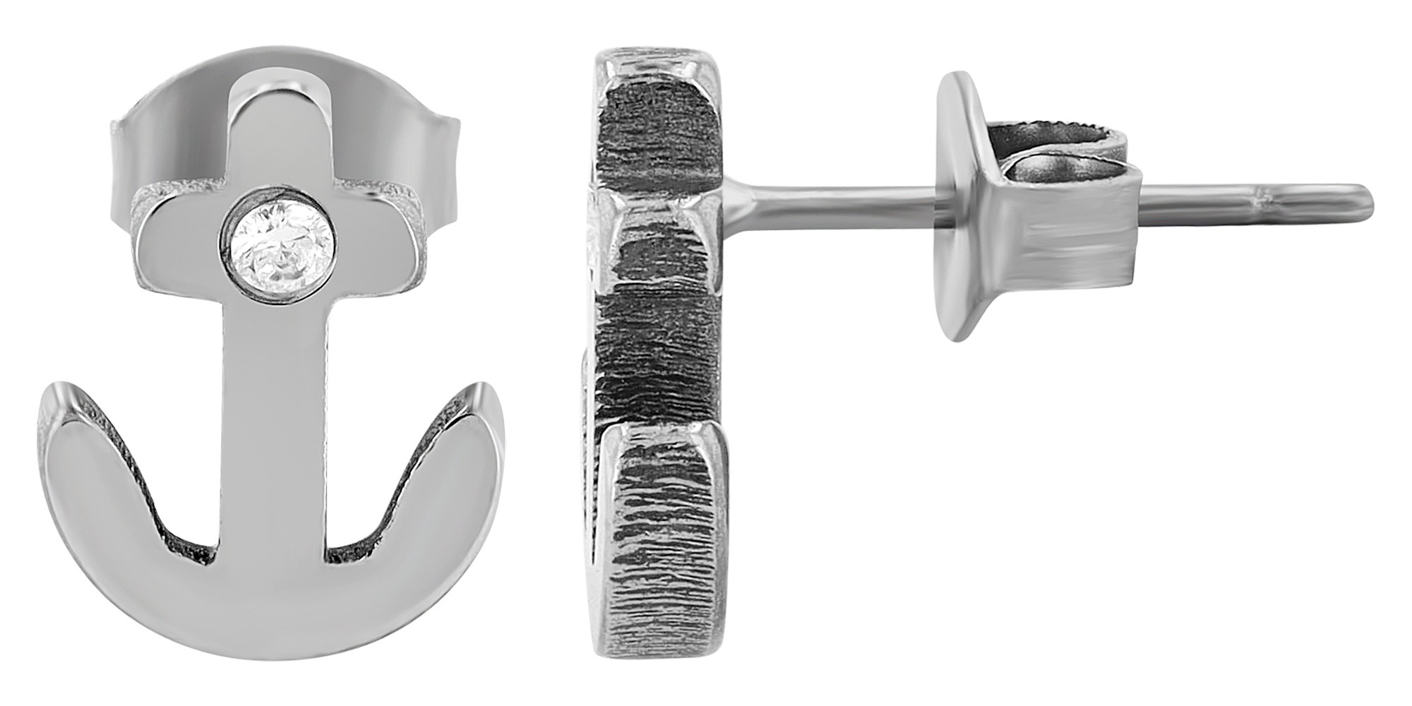 Adelia´s Paar Ohrhänger »Damen Ohrringe aus Titan mit Strass Steinchen« Geschenkidee: zeitlos und vielseitig