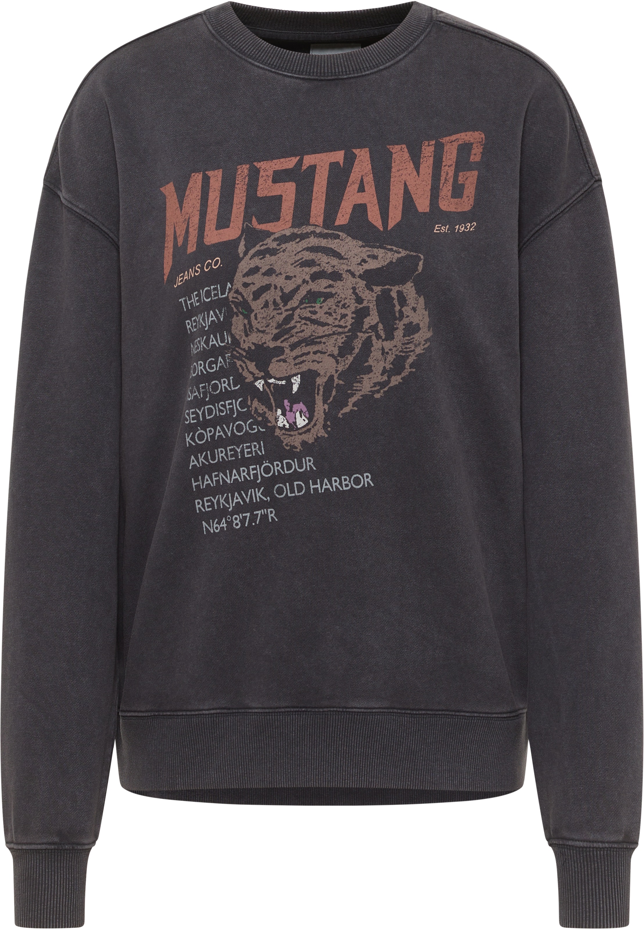 MUSTANG Sweatshirt "Style Salida", mit Frontprint günstig online kaufen