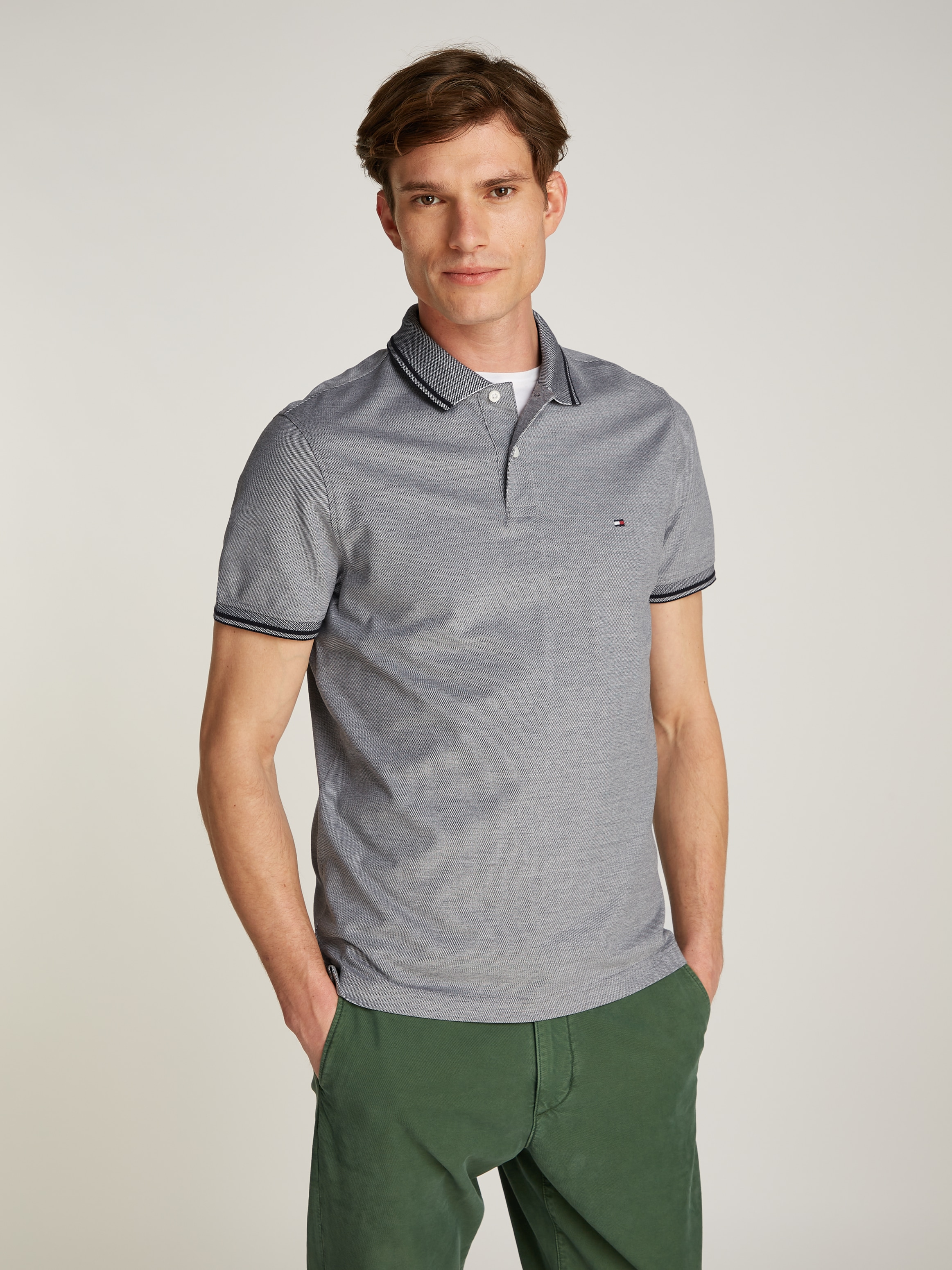 Tommy Hilfiger Poloshirt "OXFORD TWO TONE REG POLO" günstig online kaufen