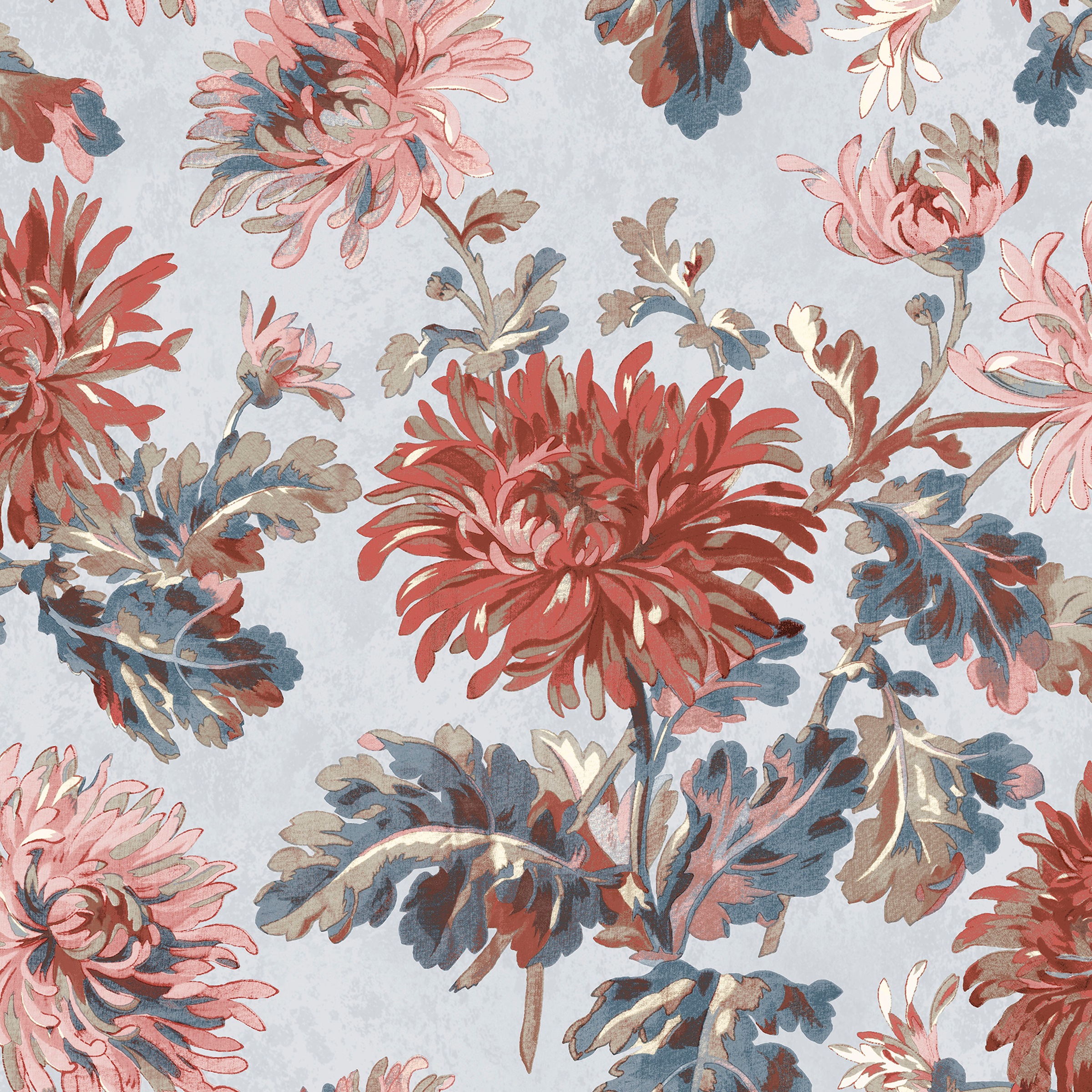 Laura Ashley Vliestapete » Maryam Crimson Vliestape...