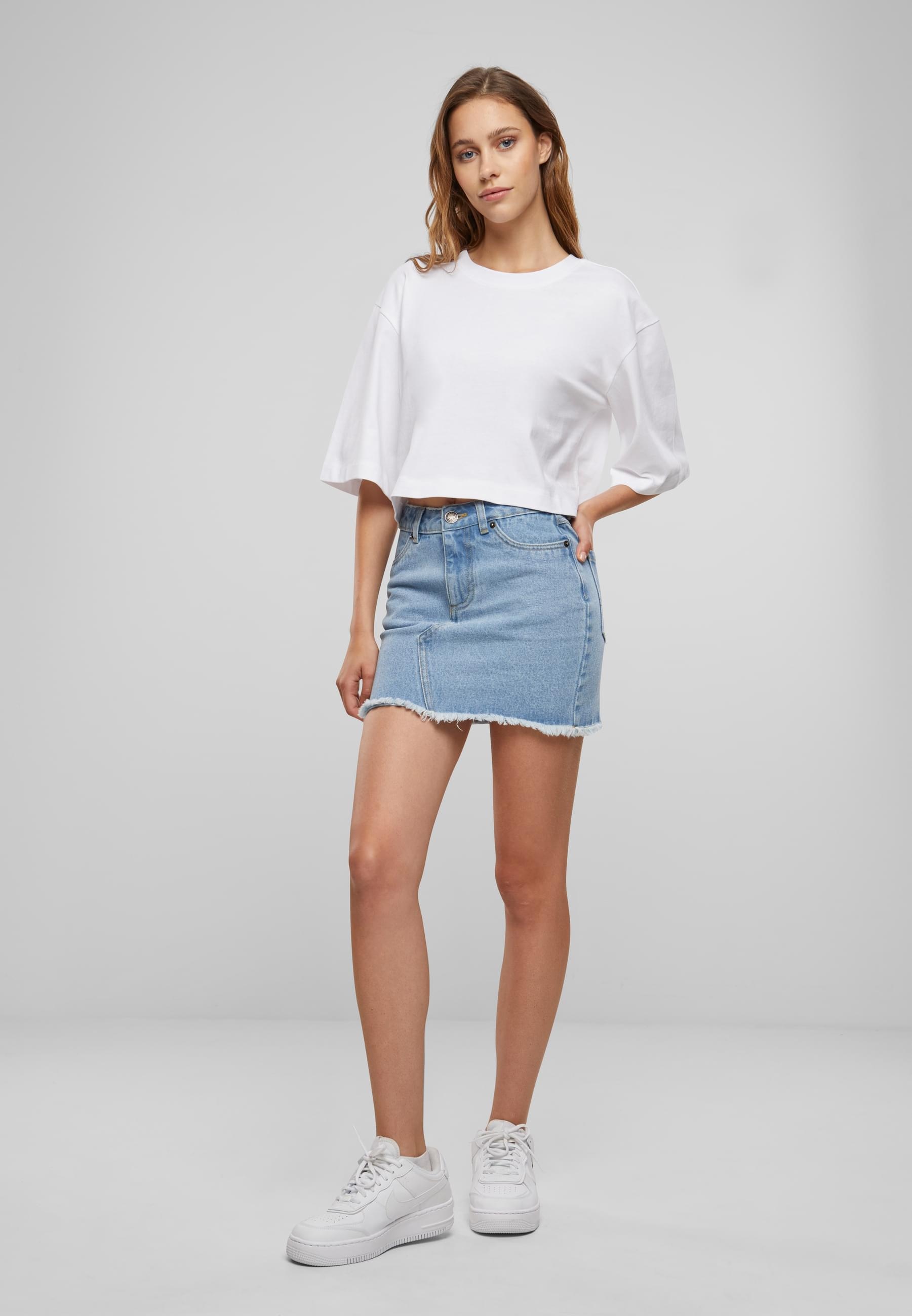URBAN CLASSICS T-Shirt »Urban Classics Damen Ladies Heavy Organic Oversized Cropped Tee«, (1 tlg.)