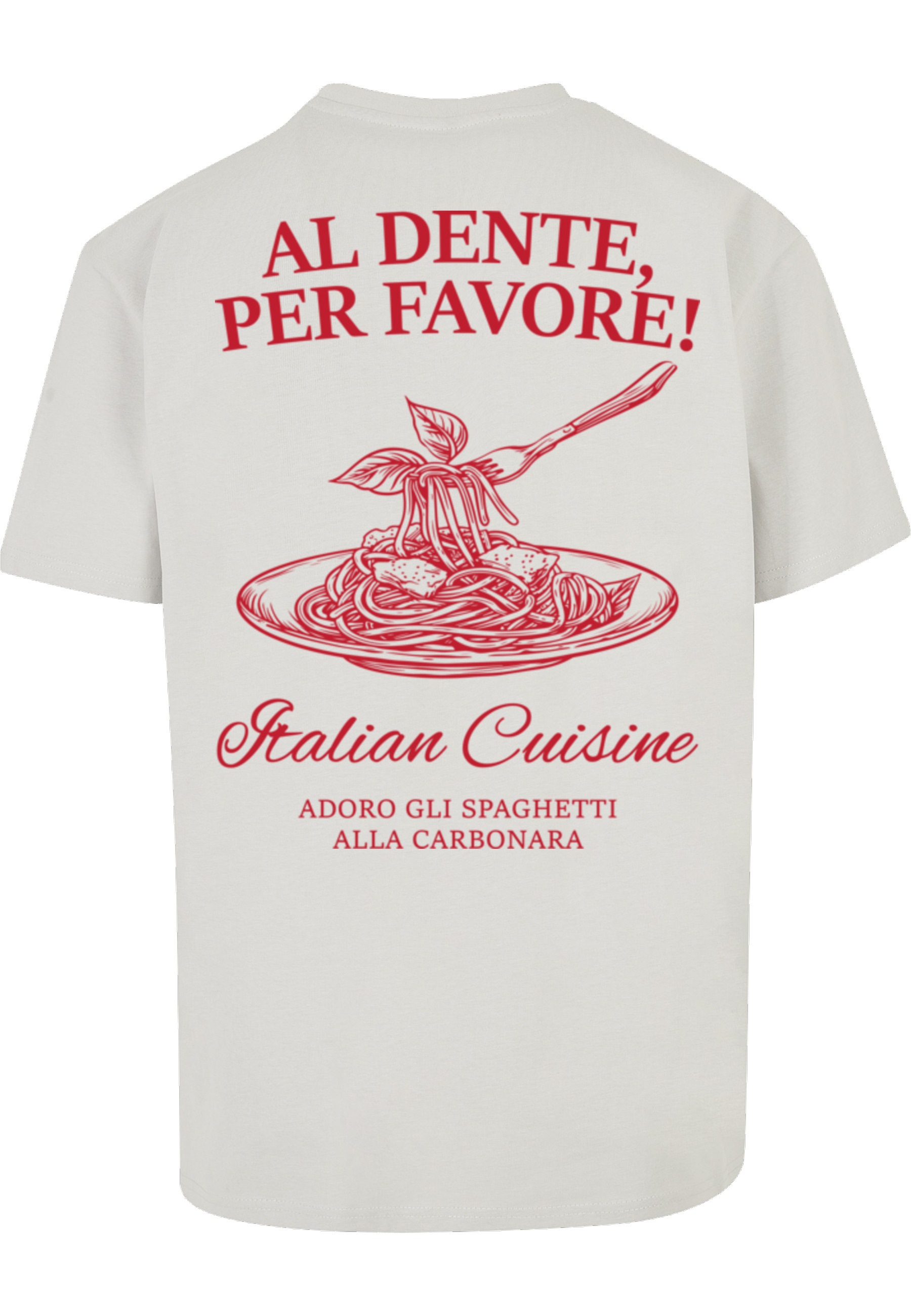 Merchcode T-Shirt "Merchcode Al Dente Per Favore Tee" 1 Stk. günstig online kaufen