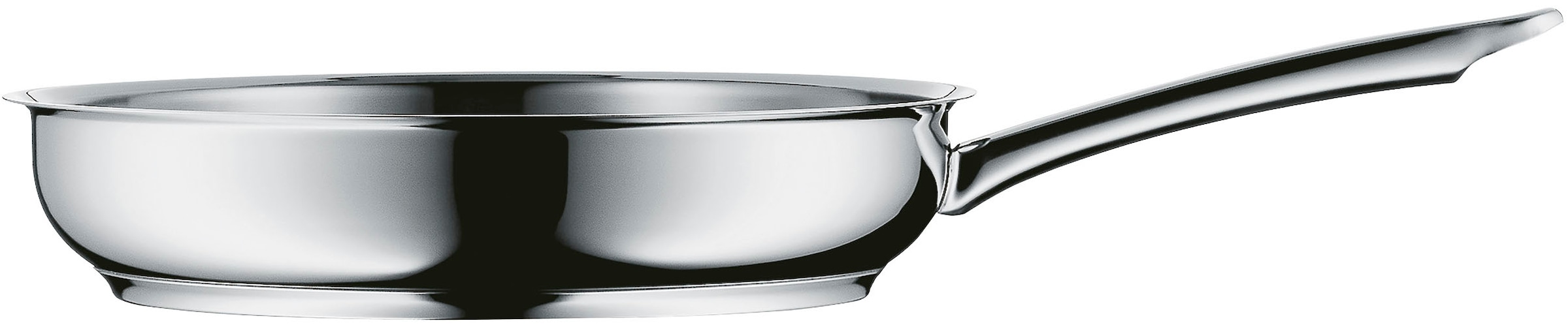 WMF Bratpfanne »Profi«, Cromargan® Edelstahl Rostfrei 18/10, (1 tlg.), 24 cm, TransTherm-Allherdboden, optimale Wärmespeicherung /-verteilung
