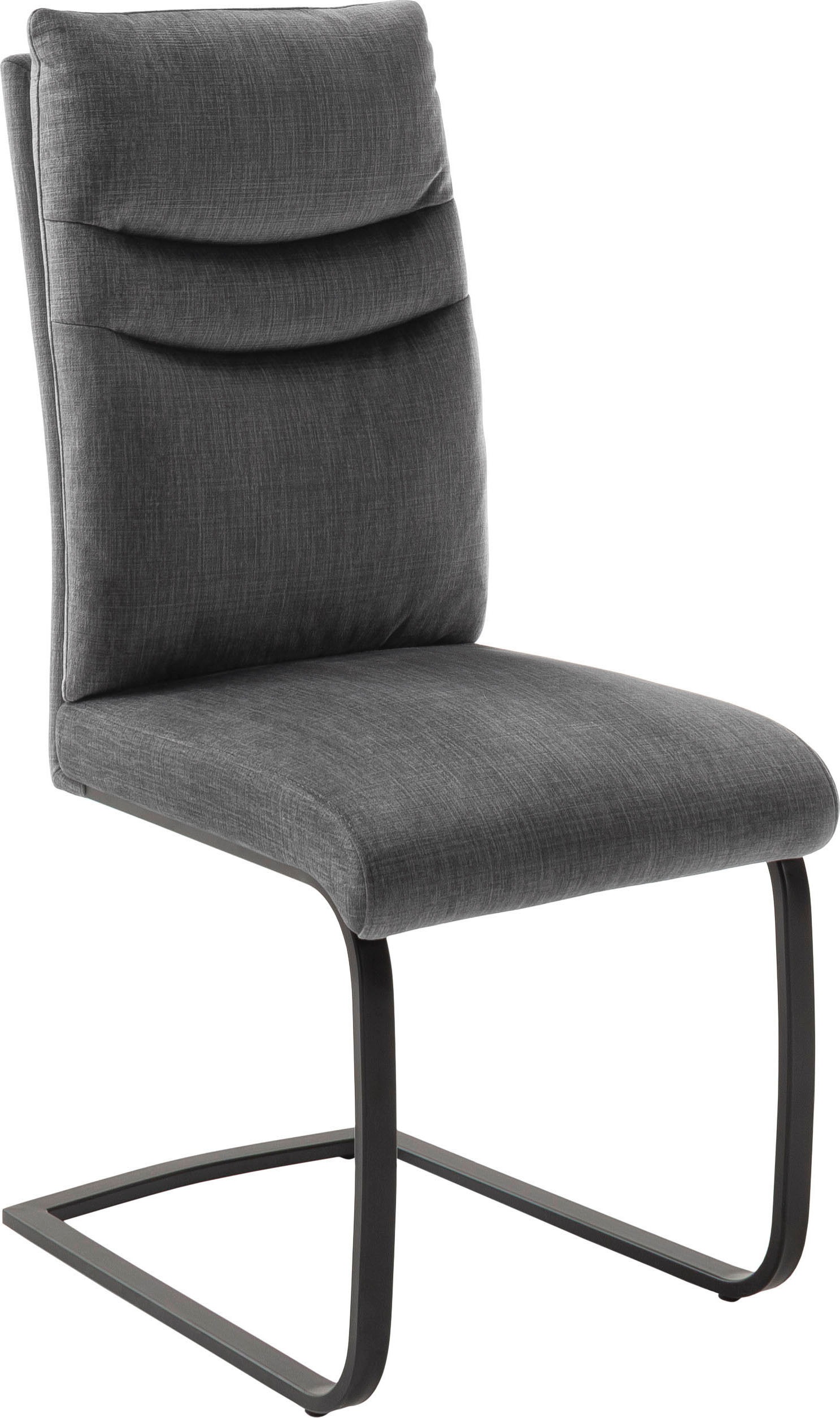 MCA furniture Freischwinger »Gibara Schwingstuhl 2er Set«, (Set), 2 St., Veloursstoff, Esszimmerstuhl,Nosag Federung im Sitz,Flachrohr,Belastbarkeit 140 kg