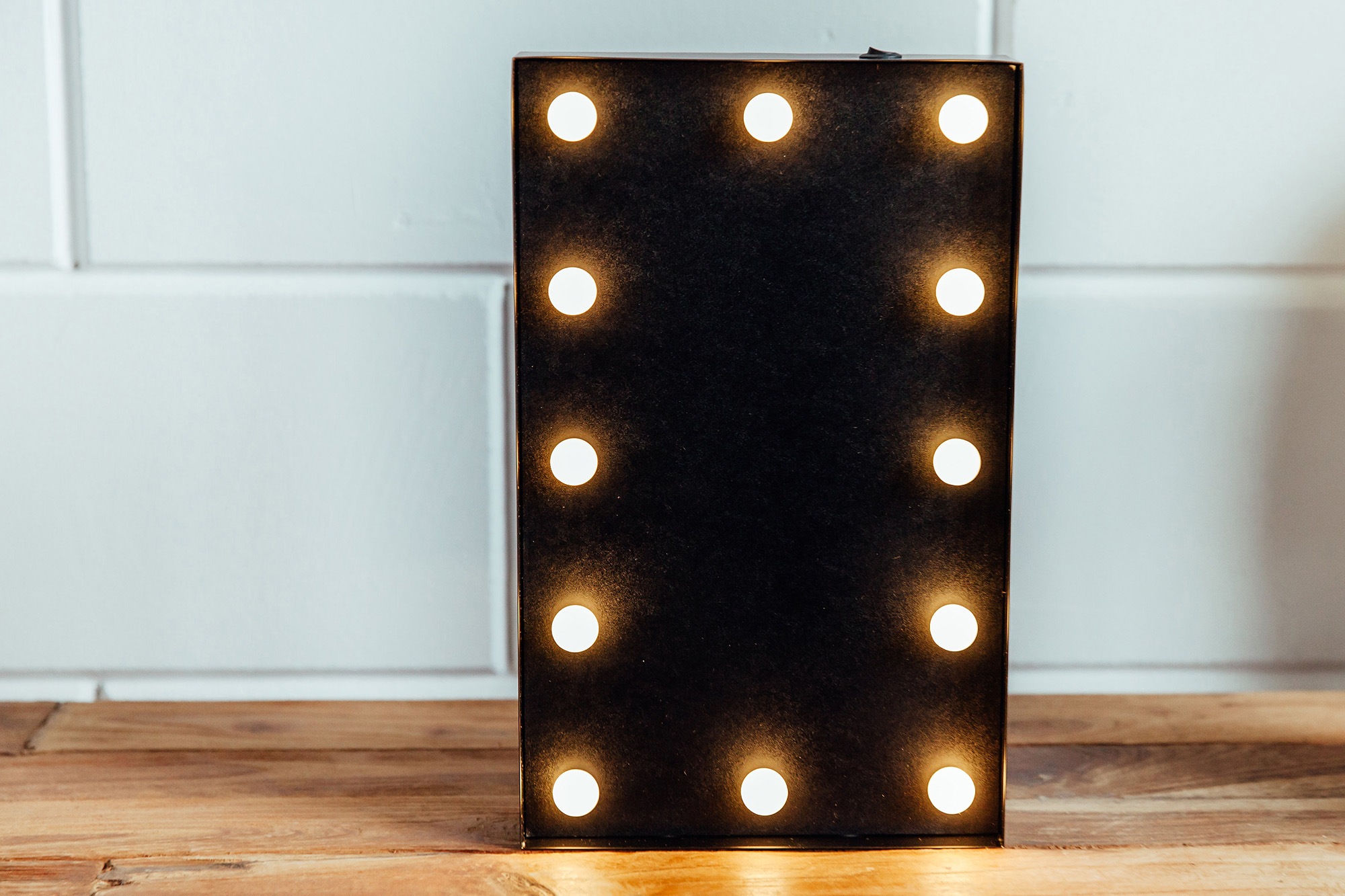 MARQUEE LIGHTS LED Dekolicht »Blackboard«, 12 flammig-flammig, Wandlampe,  Tischlampe Blackboard mit 12 festverbauten LEDs - 31x19cm bestellen | BAUR