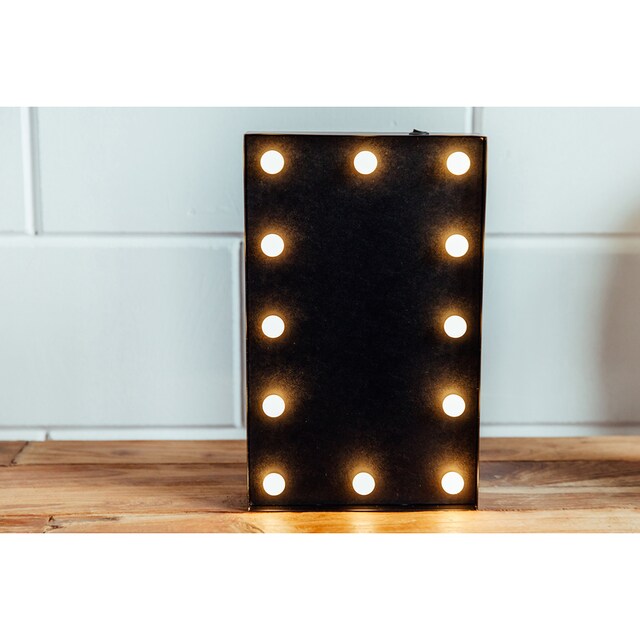 MARQUEE LIGHTS LED Dekolicht »Blackboard«, 12 flammig-flammig, Wandlampe,  Tischlampe Blackboard mit 12 festverbauten LEDs - 31x19cm bestellen | BAUR