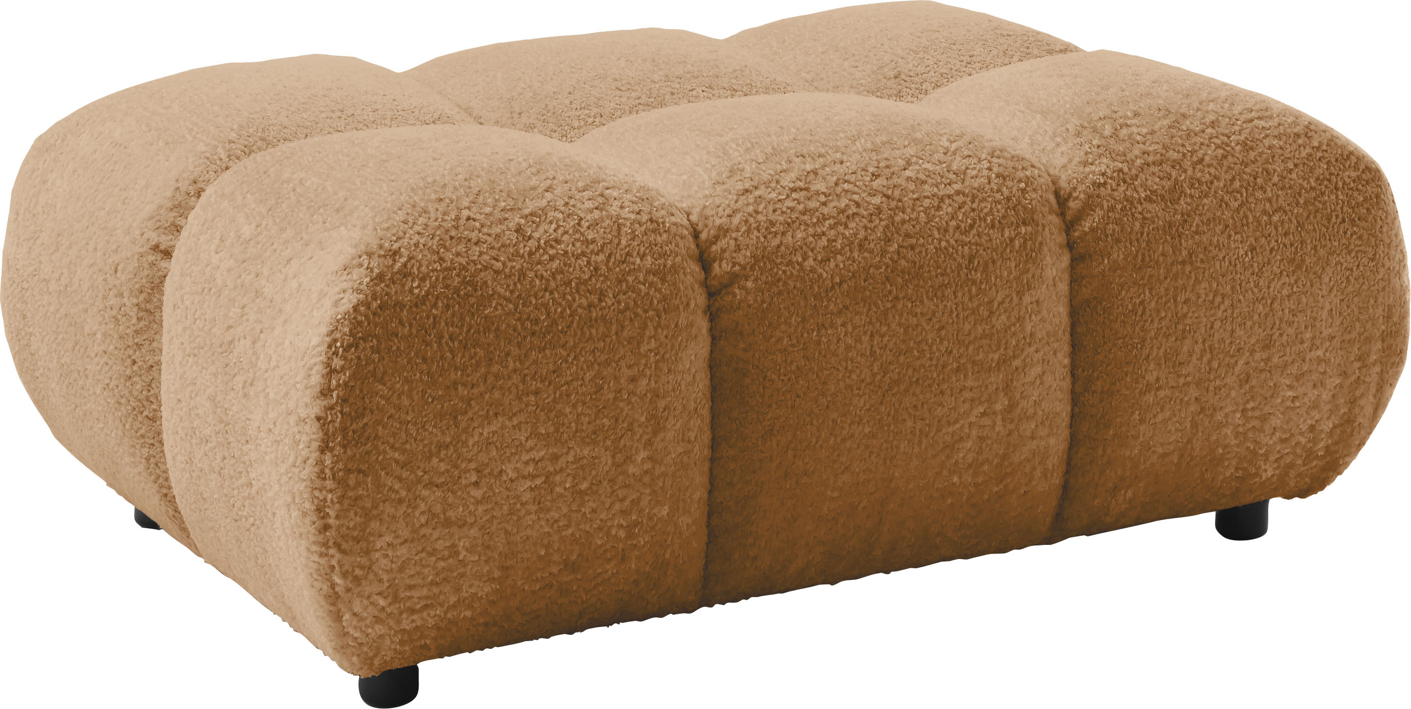 Home affaire Polsterhocker "Cozy Bubble, mit eleganter Steppung, weich gepolstert, 108x73 cm" 1 Stk. tlg. passend zum Sofa und dem drehbaren Sessel der Graceland-Serie