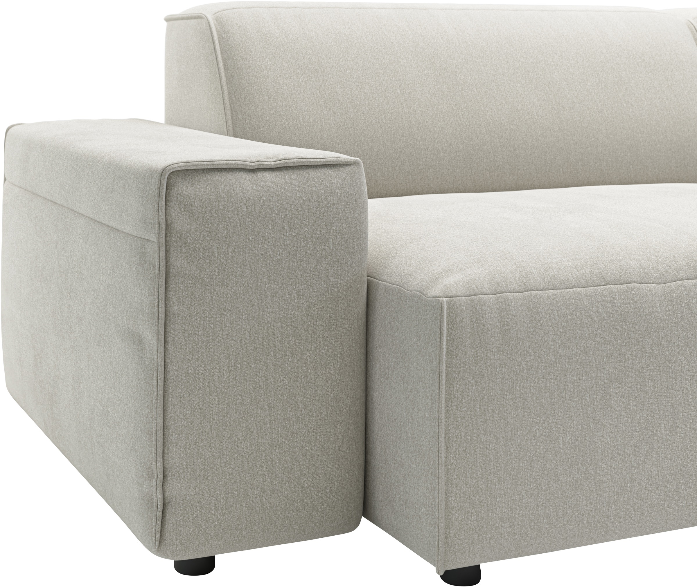 andas Ecksofa »Glimminge L-Form auch in Breitcord, Feincord + Easy care-Bezug,«, Breite 264, Zierkissen