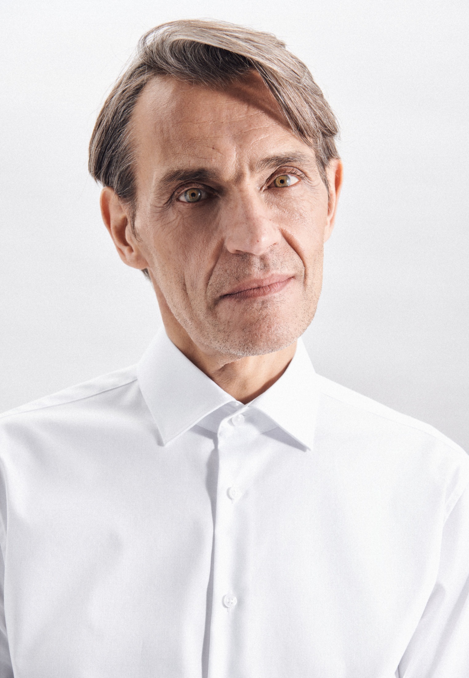 Thumbnail - seidensticker Businesshemd "Shaped" Shaped Langarm Kentkragen Uni