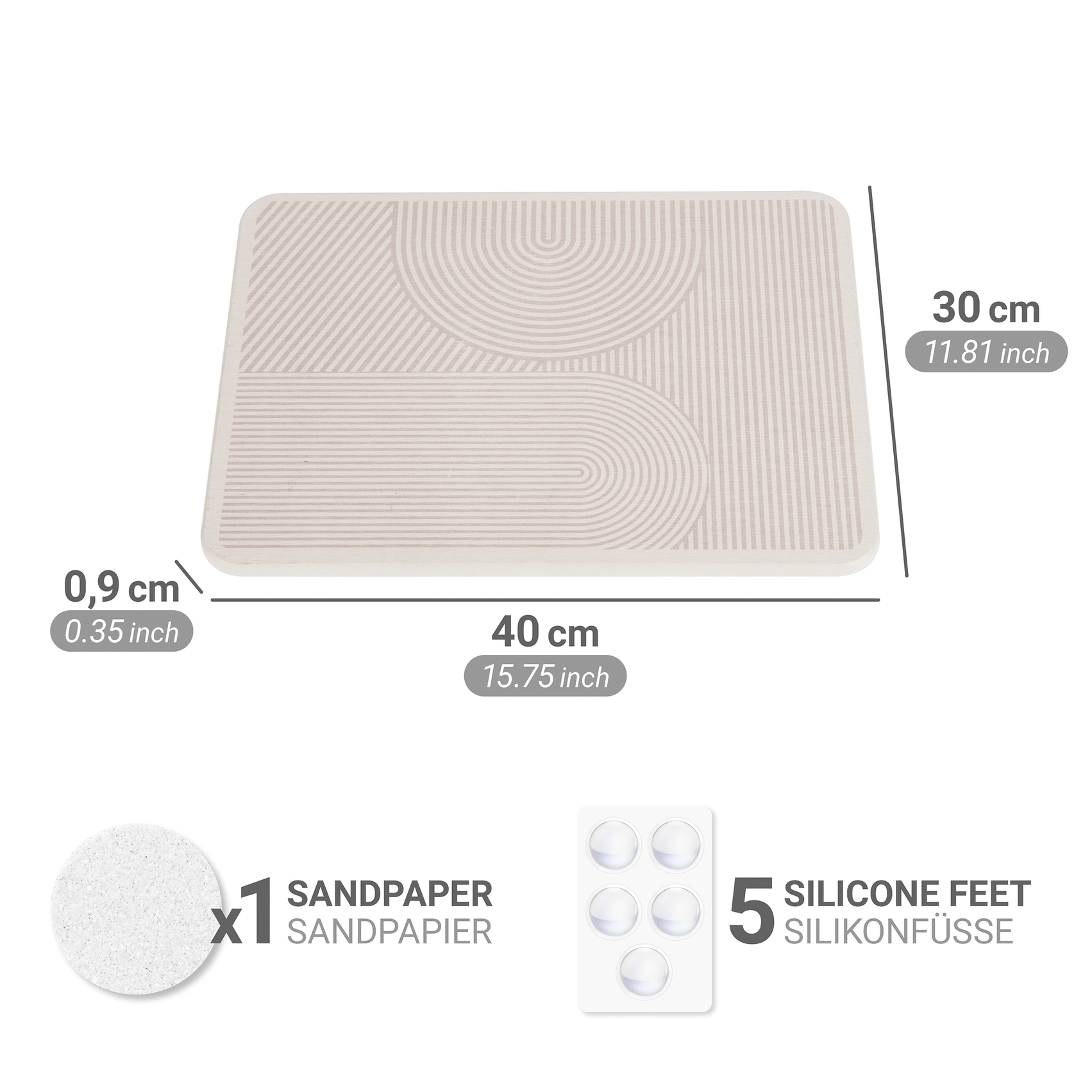 WENKO Abtropfmatte »Modell Damon«