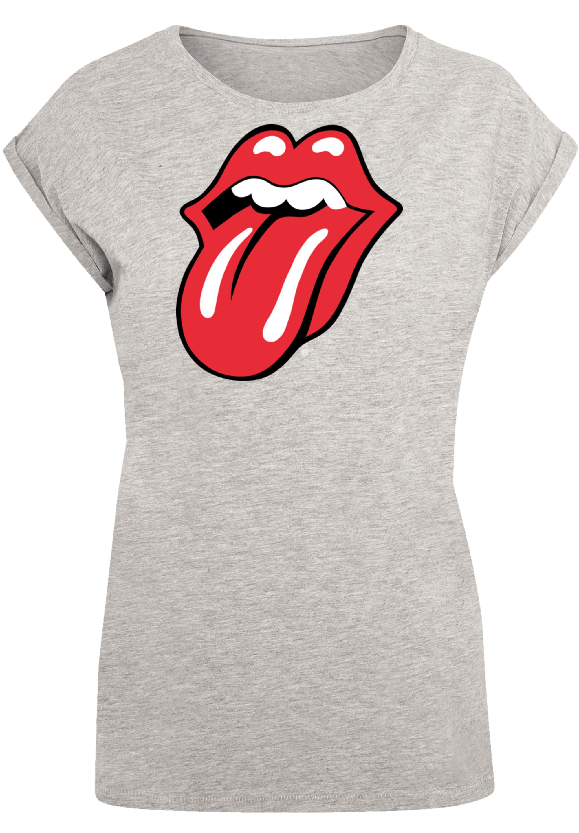 F4NT4STIC T-Shirt »The Rolling Stones Zunge Rot«, Print