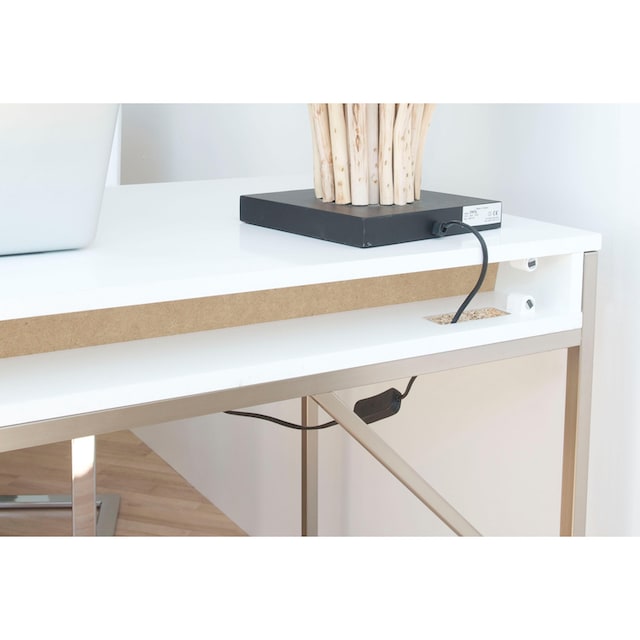 Schreibtisch mit | Arbeitstisch, Gestell, Computertisch«, Tisch, Furniture cm, BAUR Bürotisch, »Mistral B: 137,4 Designmöbel Hammel