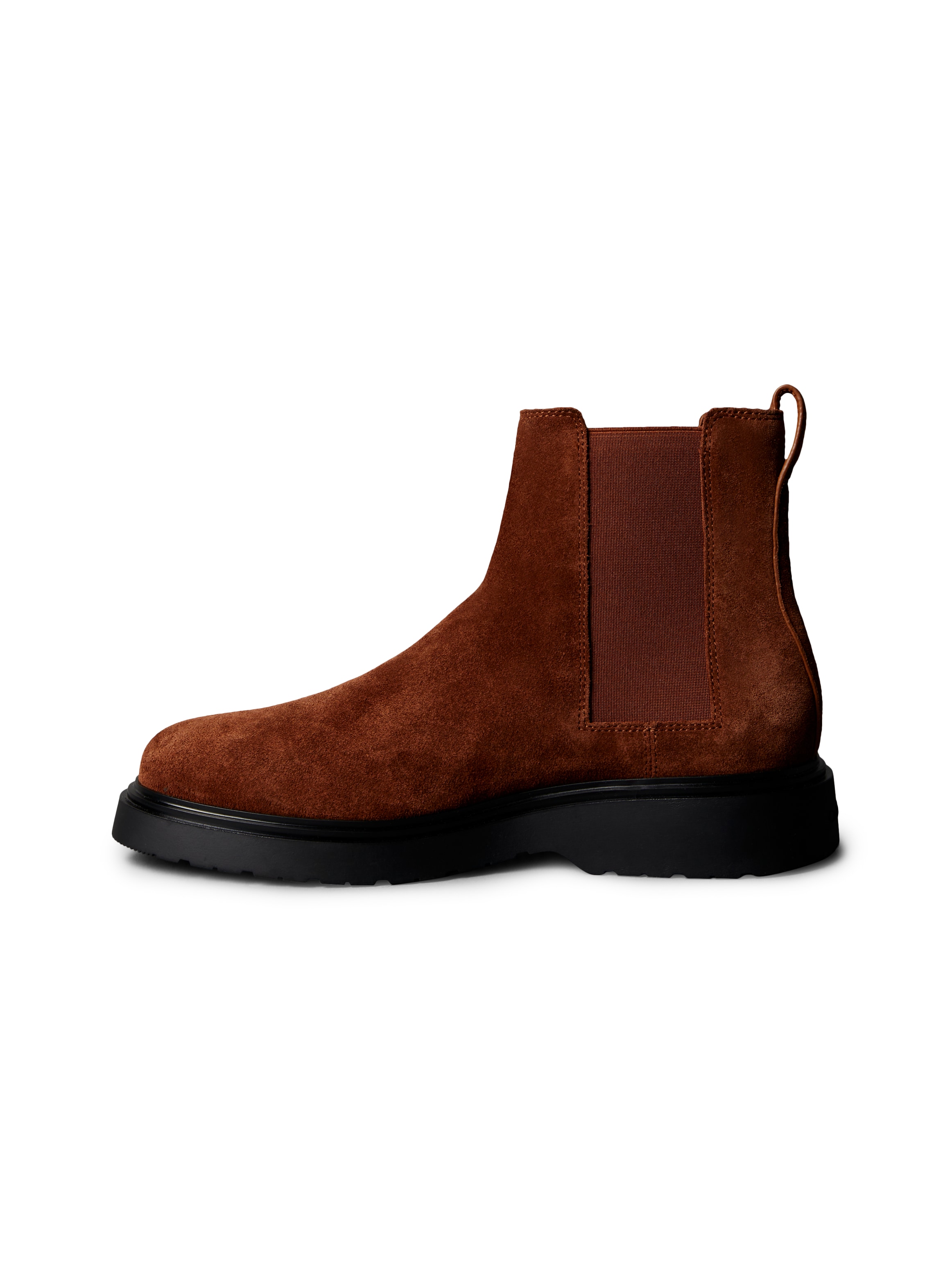 Calvin Klein Jeans Chelseaboots »COMBAT ESS CHELSEA BOOT SU«, Stiefelette, Schlupfboots, Profilsohle, mit Anziehlasche