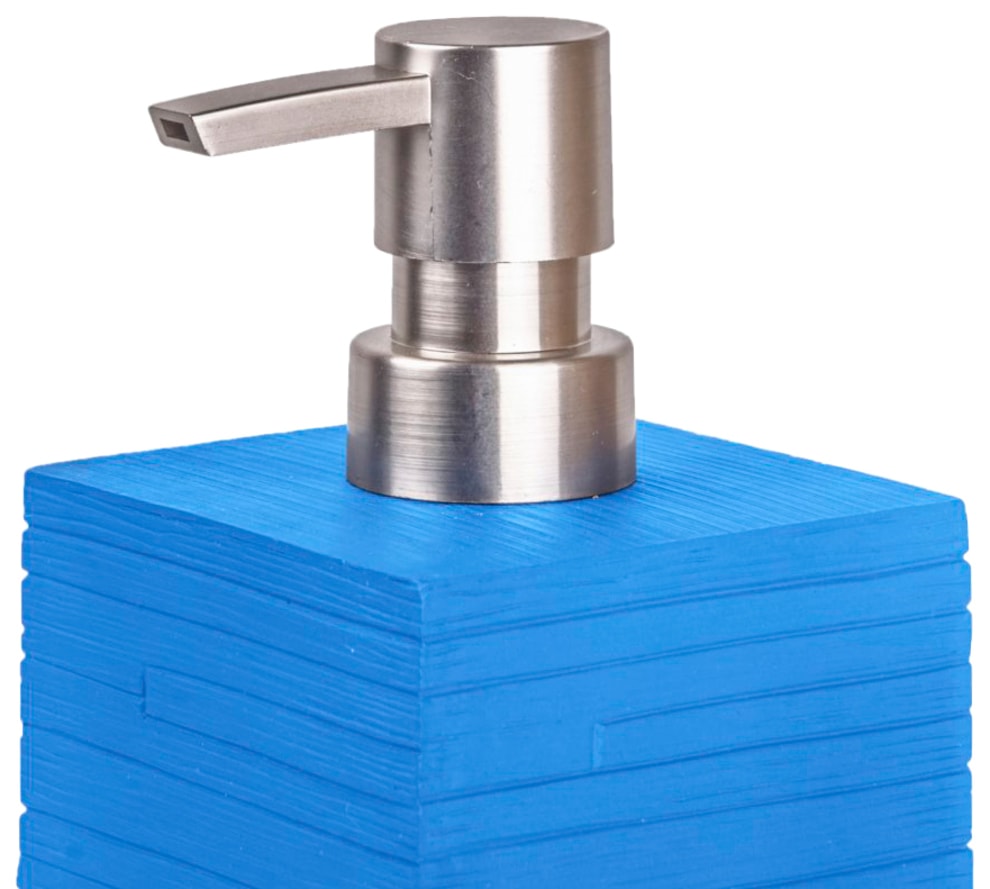 Sanilo Badaccessoire-Set »Calero Blue«, (Kombi-Set, 2 tlg.), bestehend aus Seifenspender und WC-Bürste, geriffelt