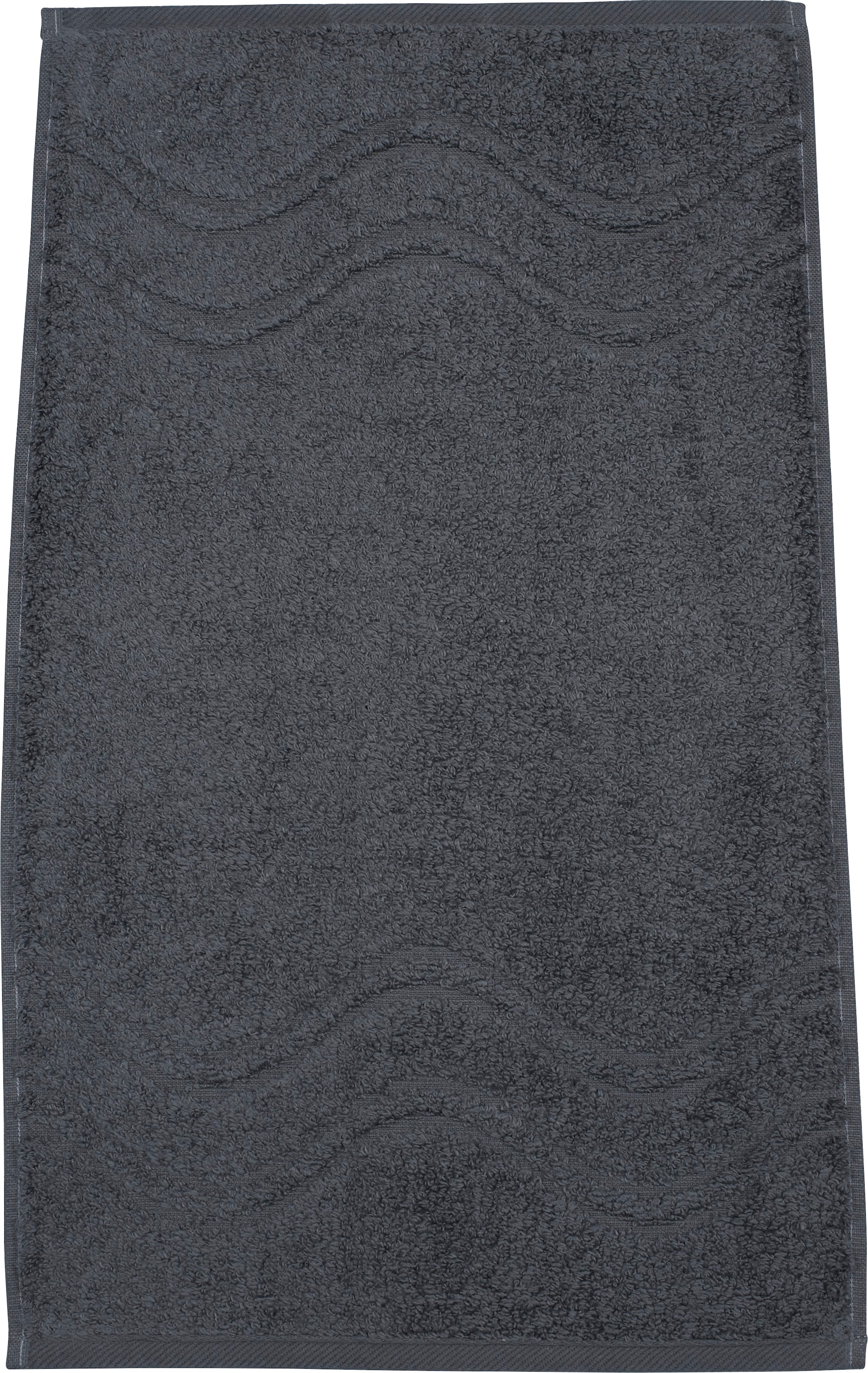 ROSS Gästehandtuch »Cashmere feeling«, (Packung, 6 St.), 100% Baumwolle, mit Wellen-Bordüre, große Farbauswahl
