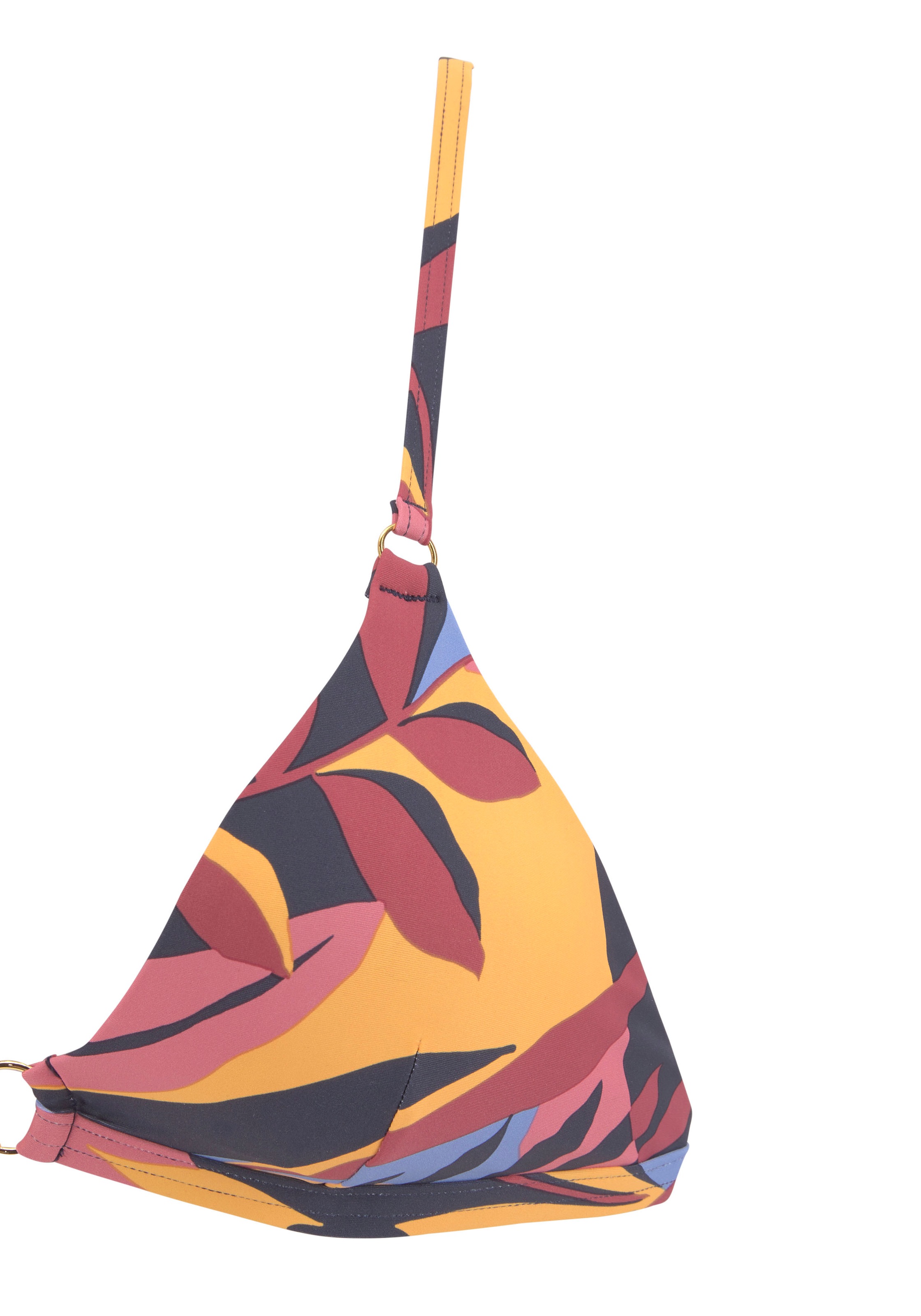 Triangel-Bikini SUNSEEKER "Allis", Damen, Gr. 40, Cup C/D, bunt (marine, rostrot), Microfaser, bedruckt, Bikini-Sets Triangel-Bikini, mit 3 Tragevarianten 3