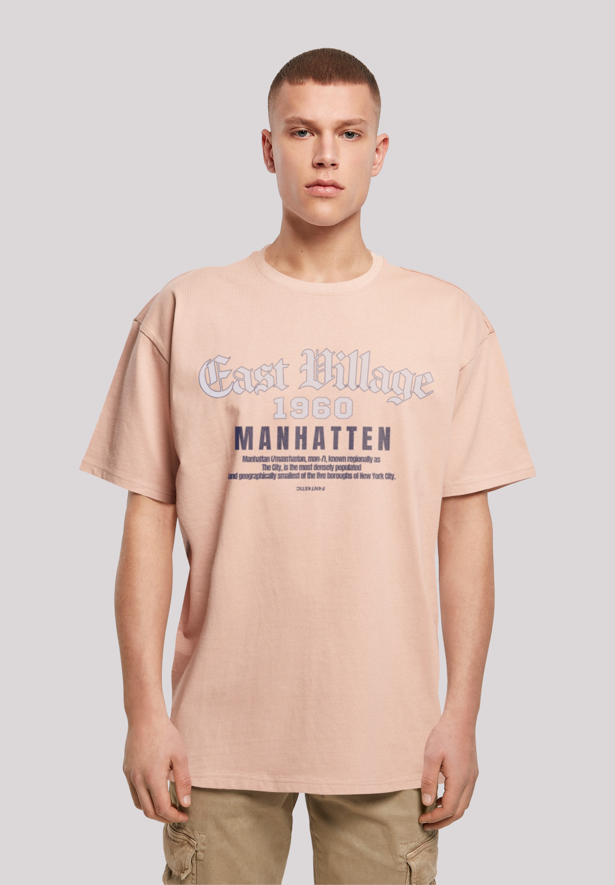 F4NT4STIC T-Shirt "East Village Manhatten OVERSIZE TEE", Print