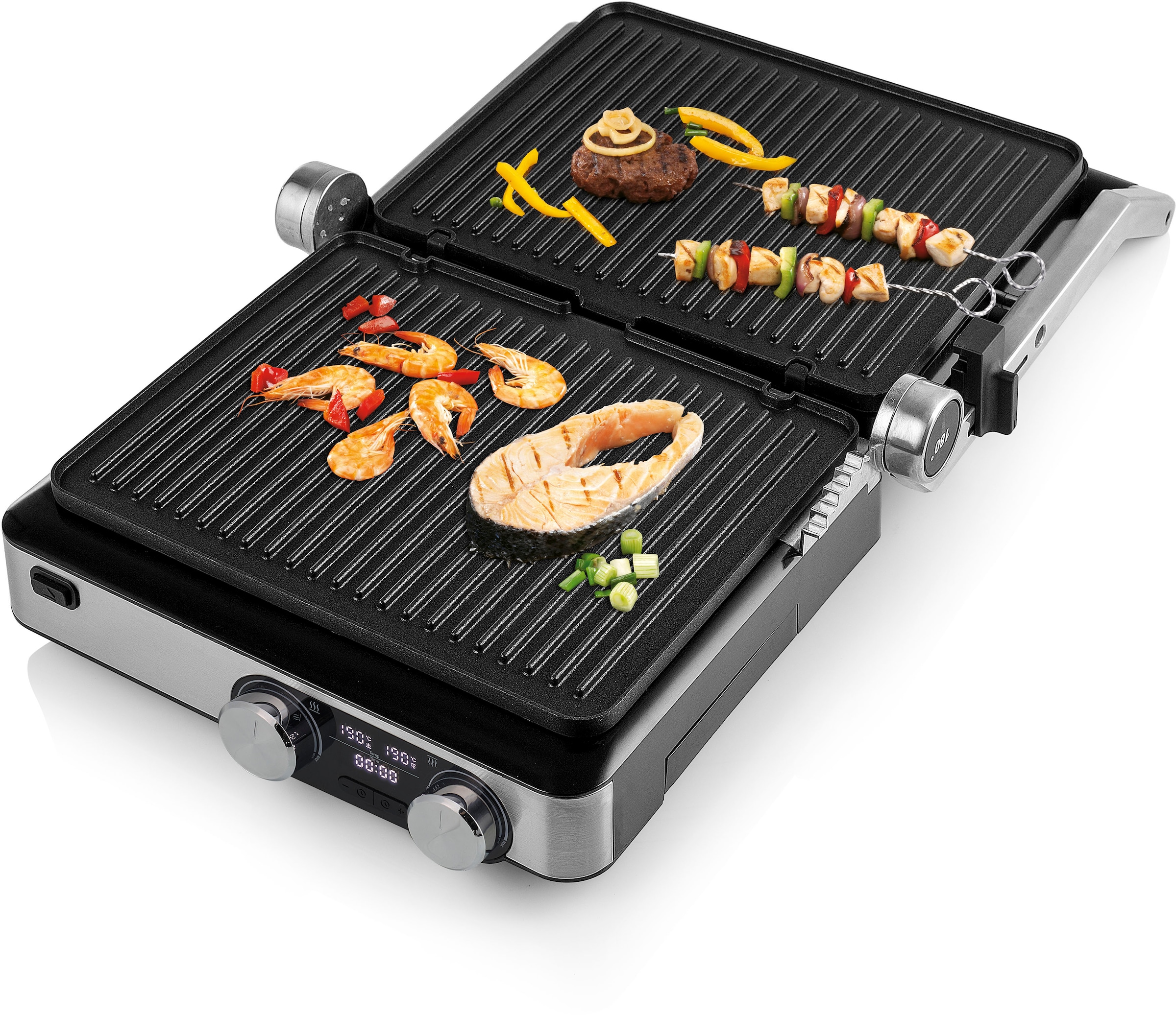 PRINCESS Kontaktgrill »117310 Digital Grill Master Pro«, 2000 W, 2 einstellbare Thermostate - Digitales Bedienfeld