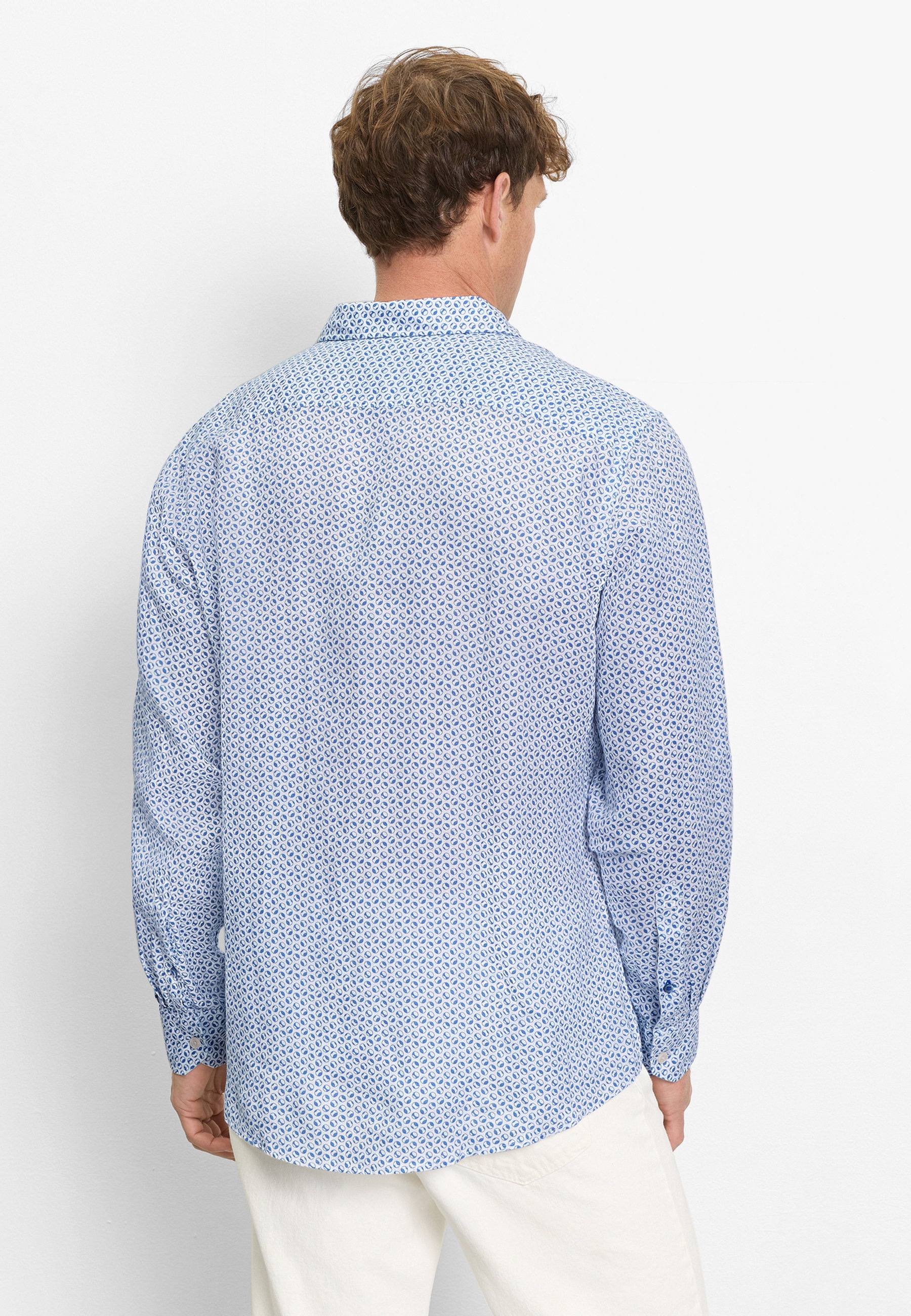 OLYMP Casual Regular Fit Kent Long Sleeve Shirt Blue XL 6