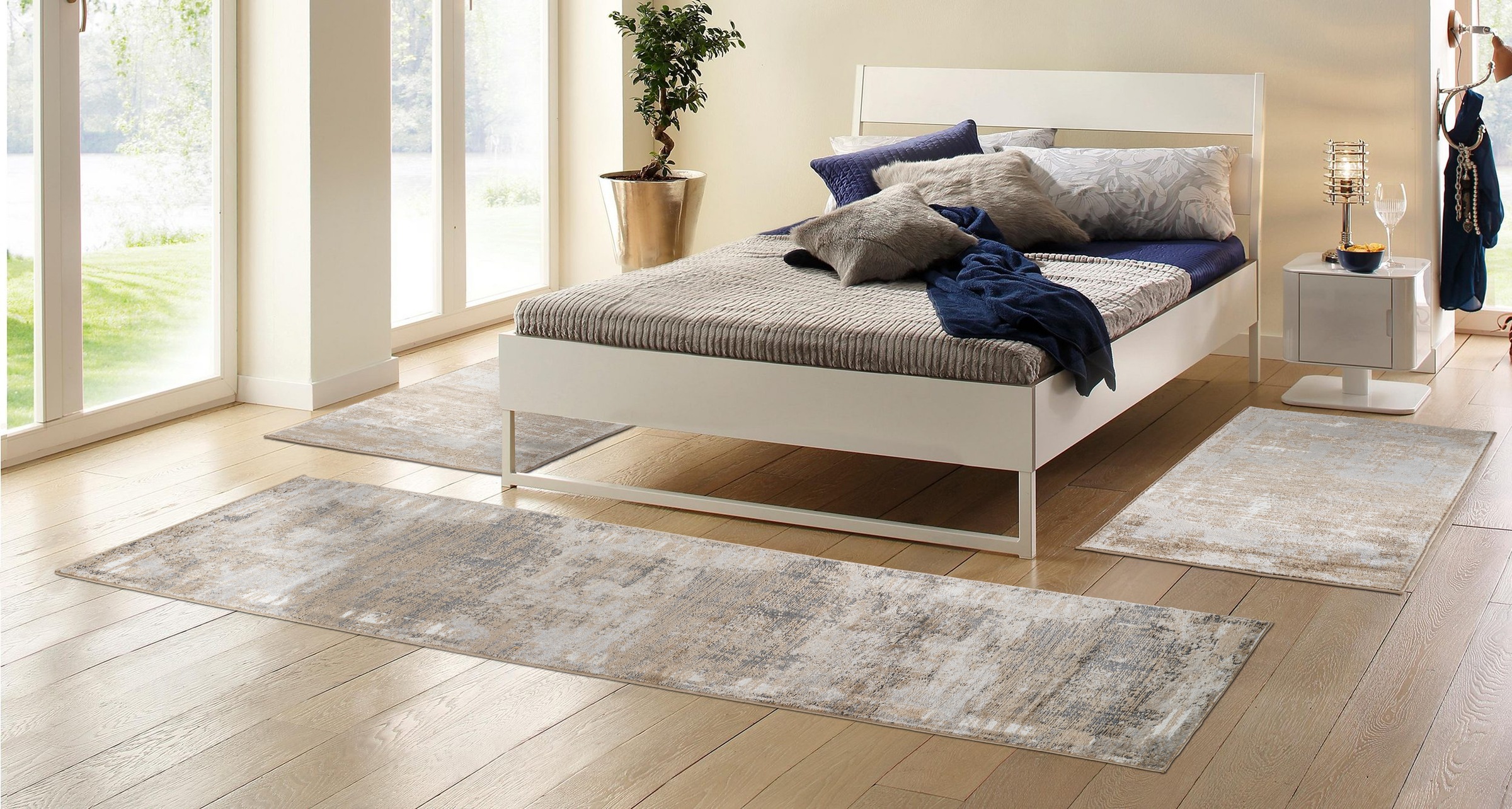 my home Bettumrandung "Hamsa" Höhe 9 mm 3 Stk. tlg. dezenter Glanz, Schrump günstig online kaufen