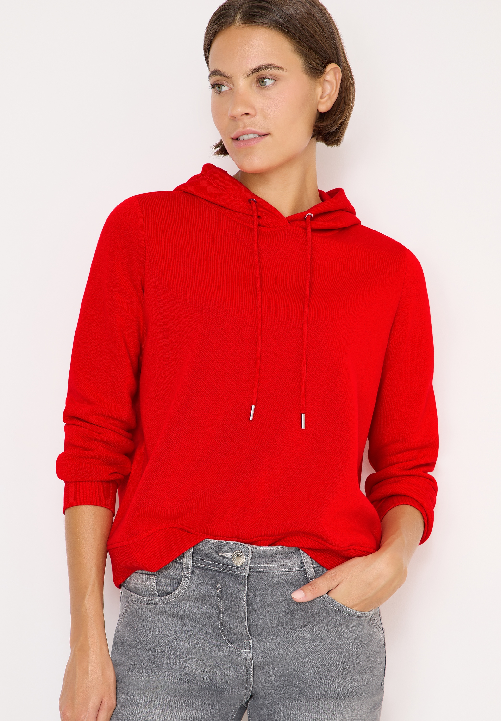 Cecil Hoodie , aus softem Materialmix

