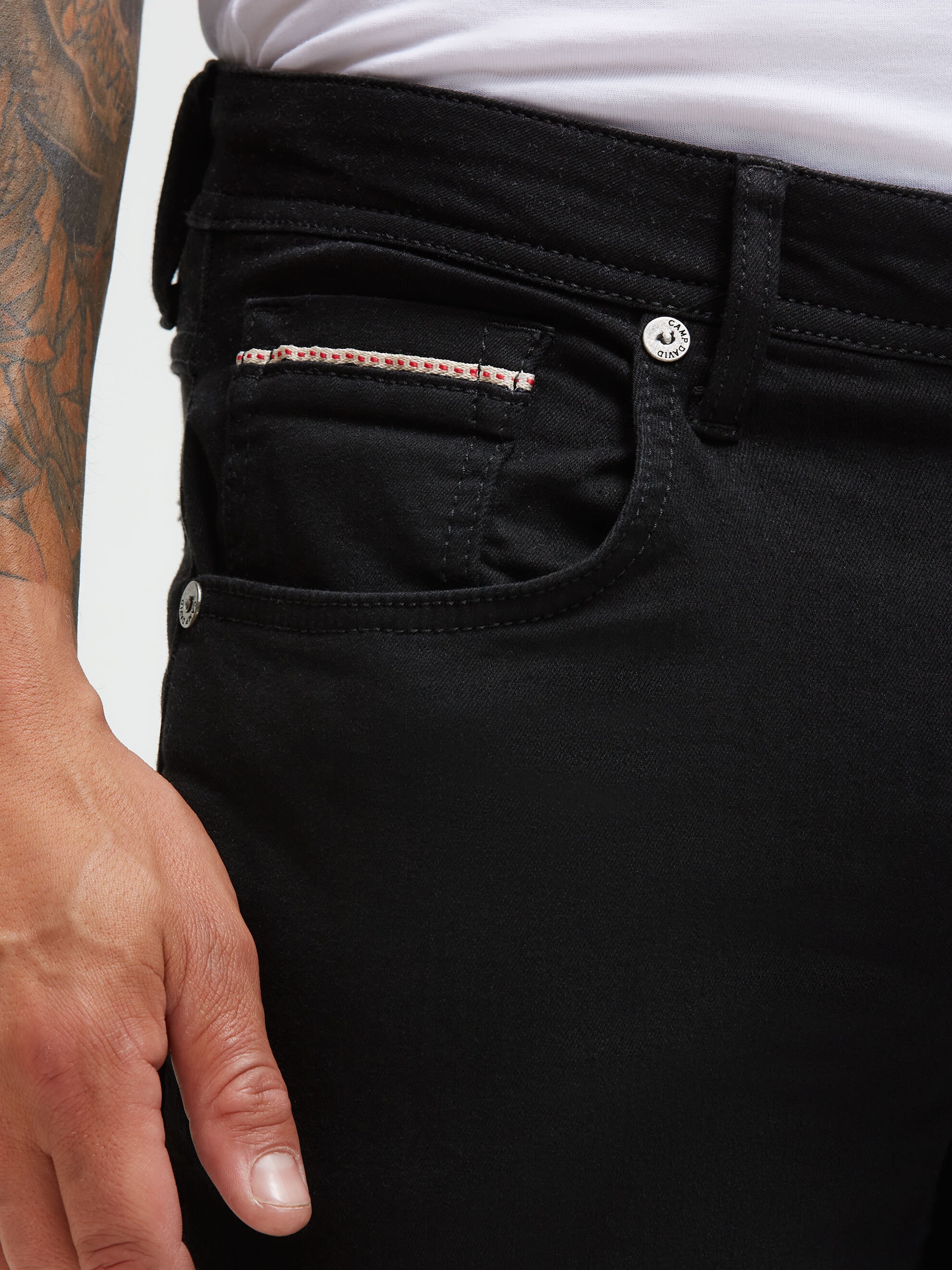 CAMP DAVID Regular-fit-Jeans mit schmalem Bein
