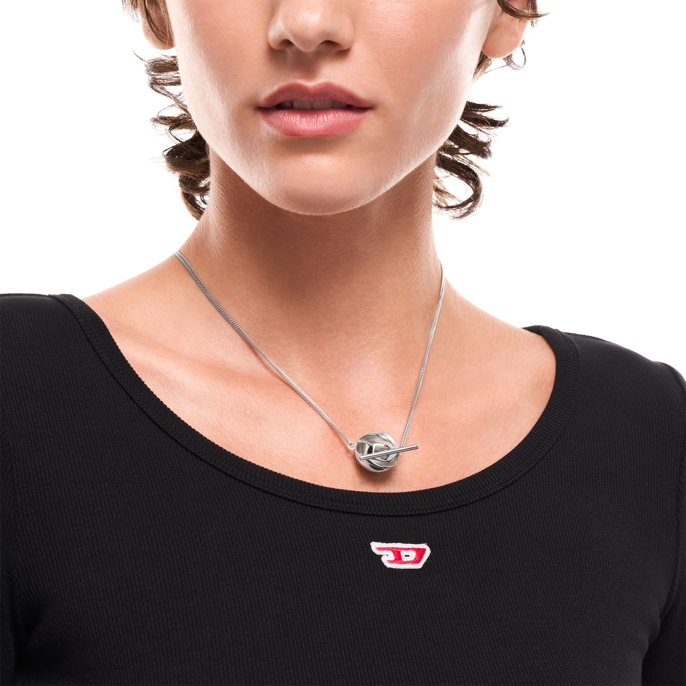 Diesel Kette mit Anhänger »Oval D«