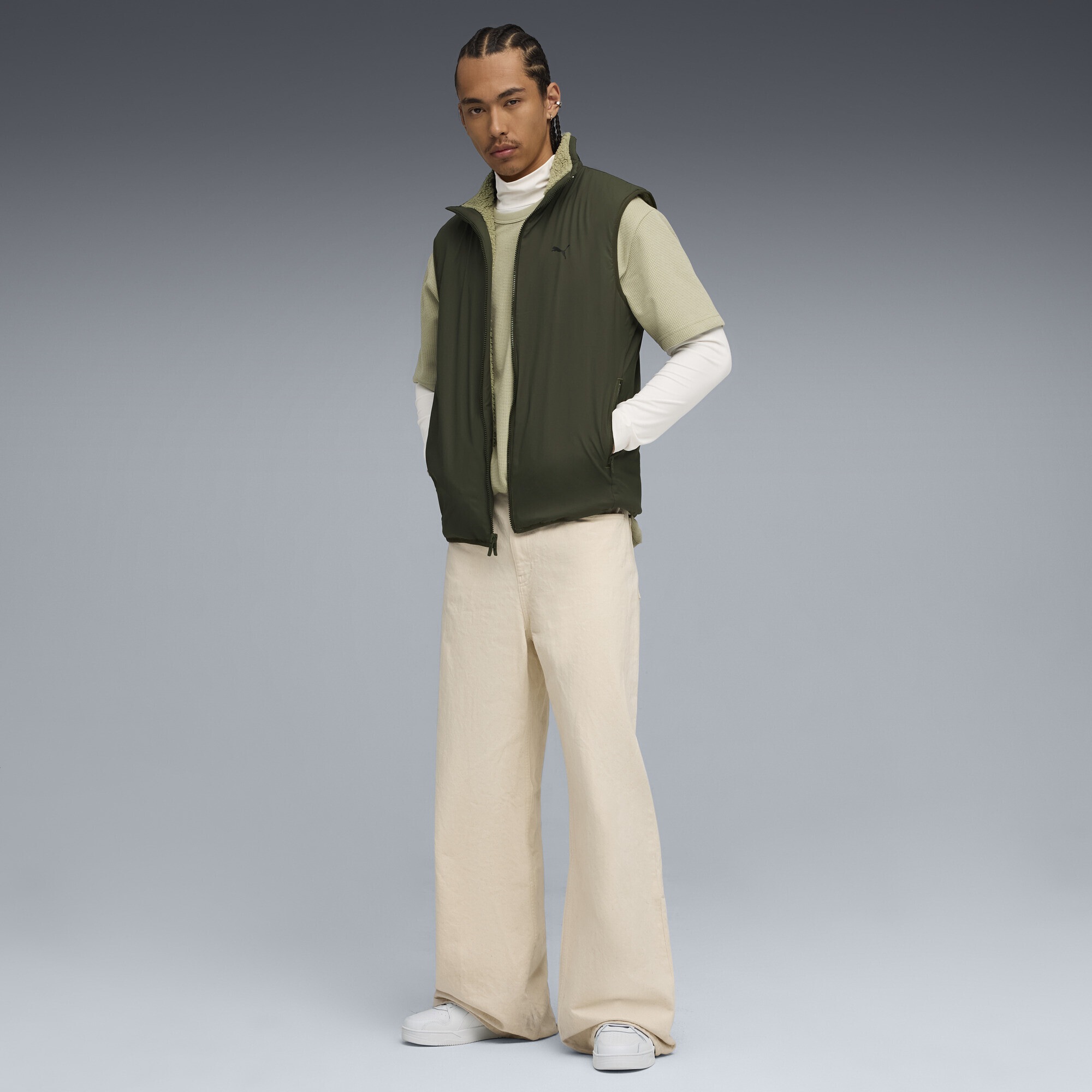 PUMA Funktionsweste »Hybrid Sherpa Wendbare Weste Herren«